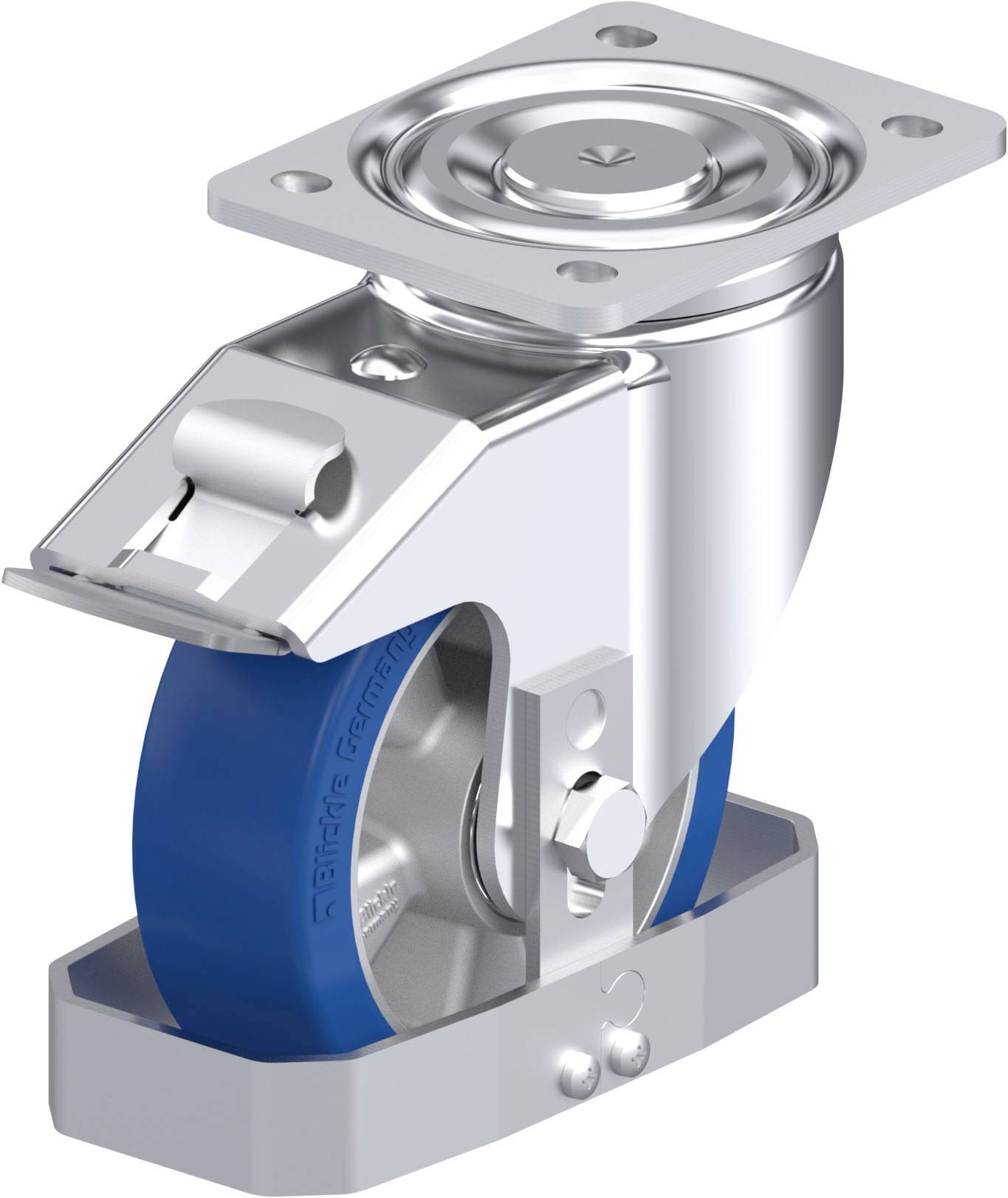 Blickle 937967 LH-ALBS 150K-FI-FS Stahlblech-Lenkrolle Rad-Durchmesser: 150mm Tragfähigkeit (max.): 500kg 1St.