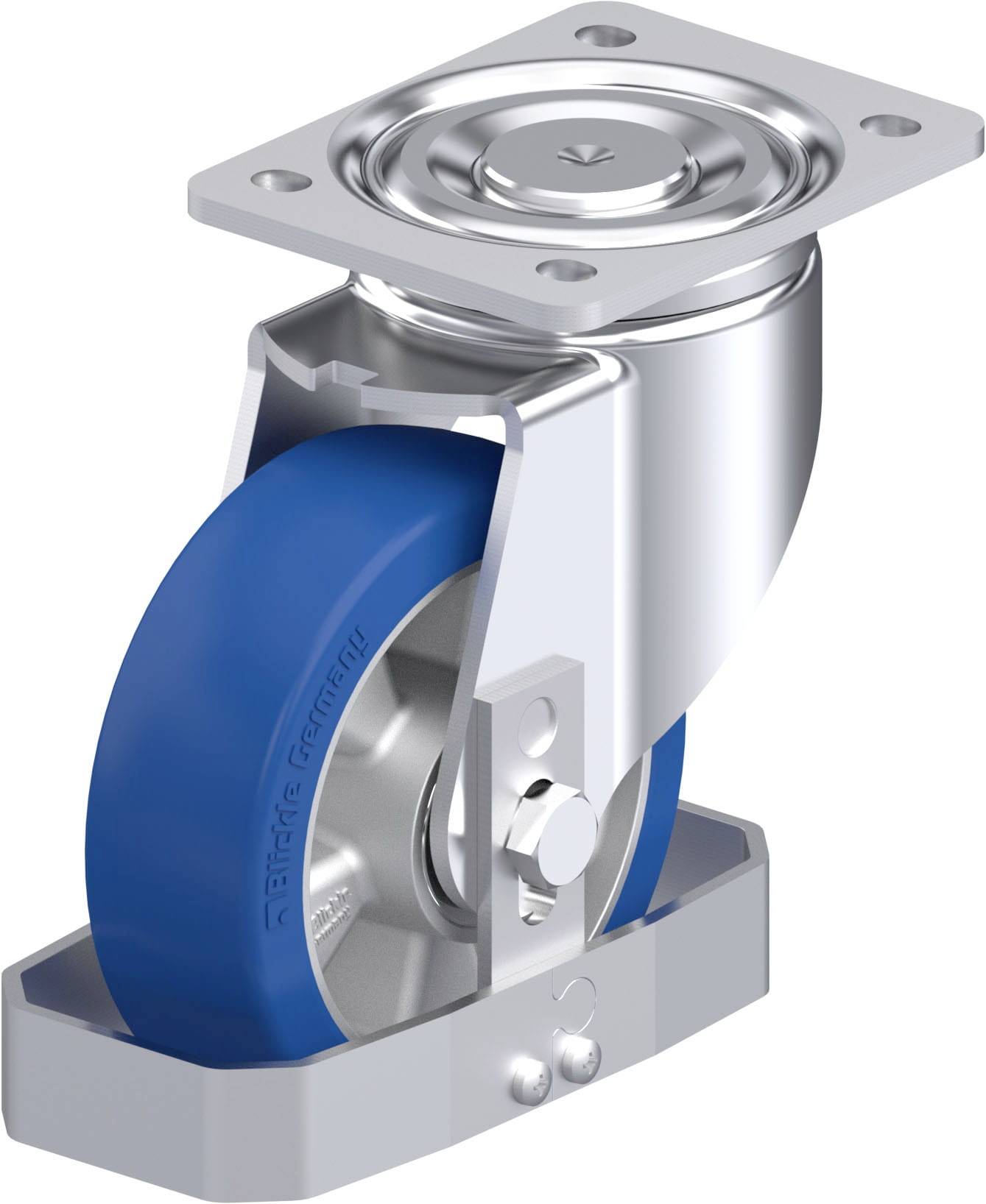 Blickle 904601 LH-ALBS 150K-FS Stahlblech-Lenkrolle Rad-Durchmesser: 150mm Tragfähigkeit (max.): 500kg 1St.