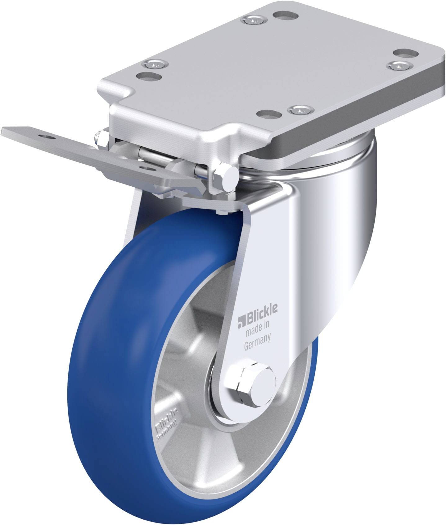 Blickle 936577 LH-ALBS 160K-IS-CO Stahlblech-Lenkrolle Rad-Durchmesser: 160mm Tragfähigkeit (max.): 580kg 1St.