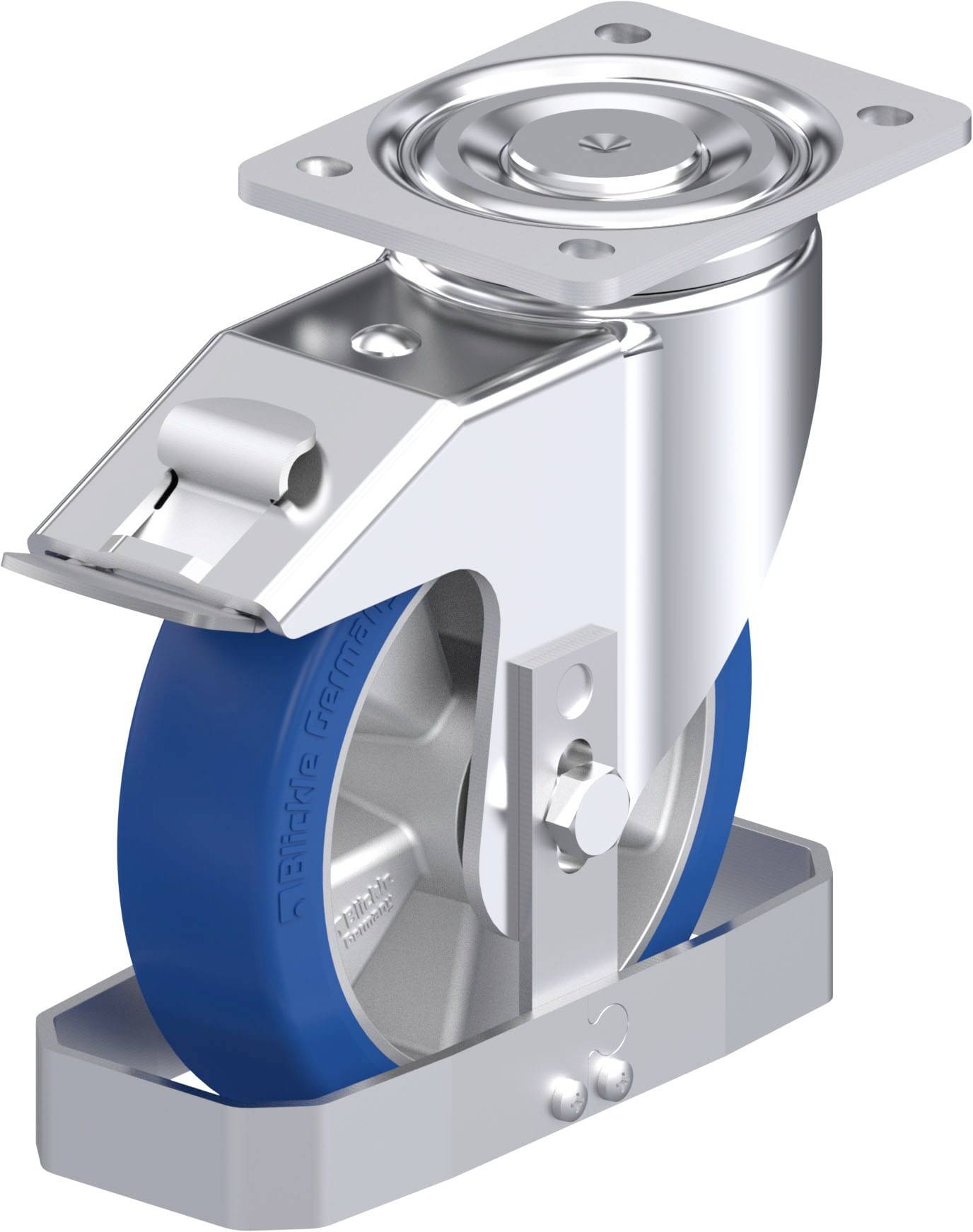 Blickle 939299 LH-ALBS 180K-FI-FS Stahlblech-Lenkrolle Rad-Durchmesser: 180mm Tragfähigkeit (max.): 670kg 1St.