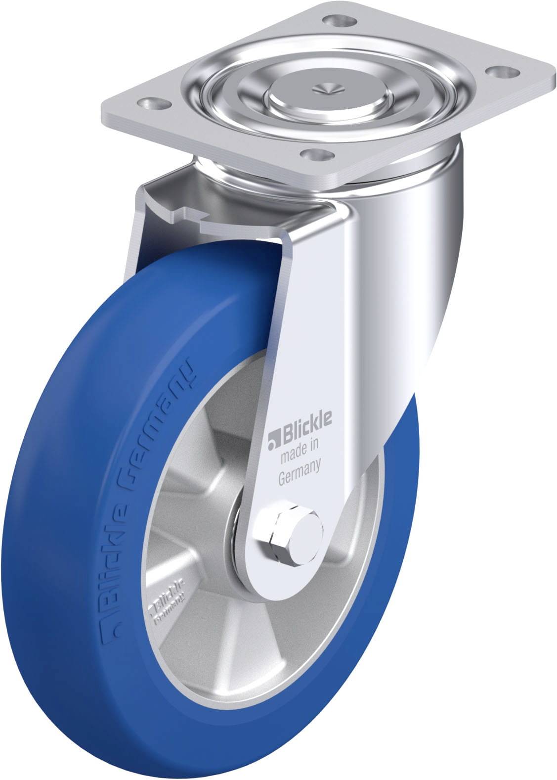 Blickle 867258 LH-ALBS 200K-CO Stahlblech-Lenkrolle Rad-Durchmesser: 200mm Tragfähigkeit (max.): 600kg 1St.
