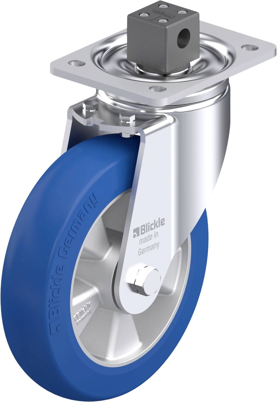 Blickle 936578 LH-ALBS 200K-CS13-CO Stahlblech-Lenkrolle Rad-Durchmesser: 200mm Tragfähigkeit (max.): 600kg 1St.