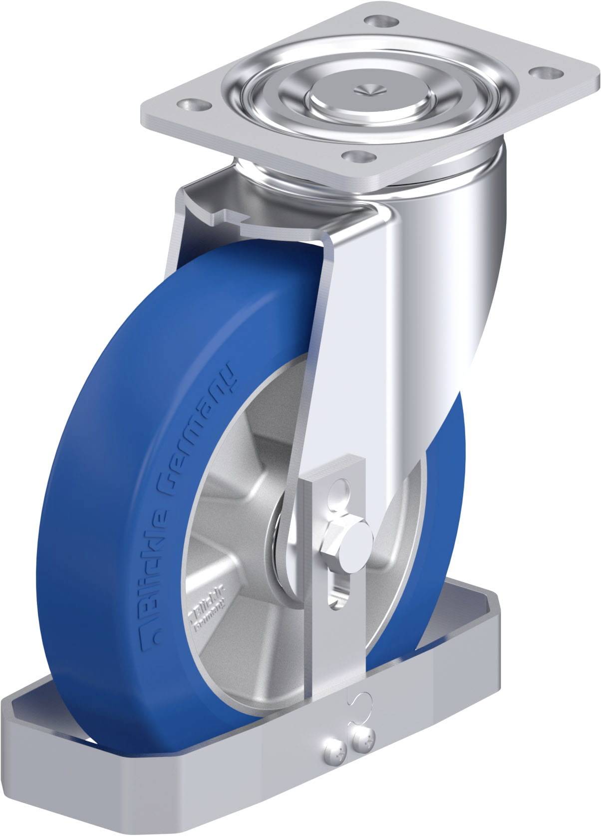 Blickle 845548 LH-ALBS 200K-FS Stahlblech-Lenkrolle Rad-Durchmesser: 200mm Tragfähigkeit (max.): 750kg 1St.