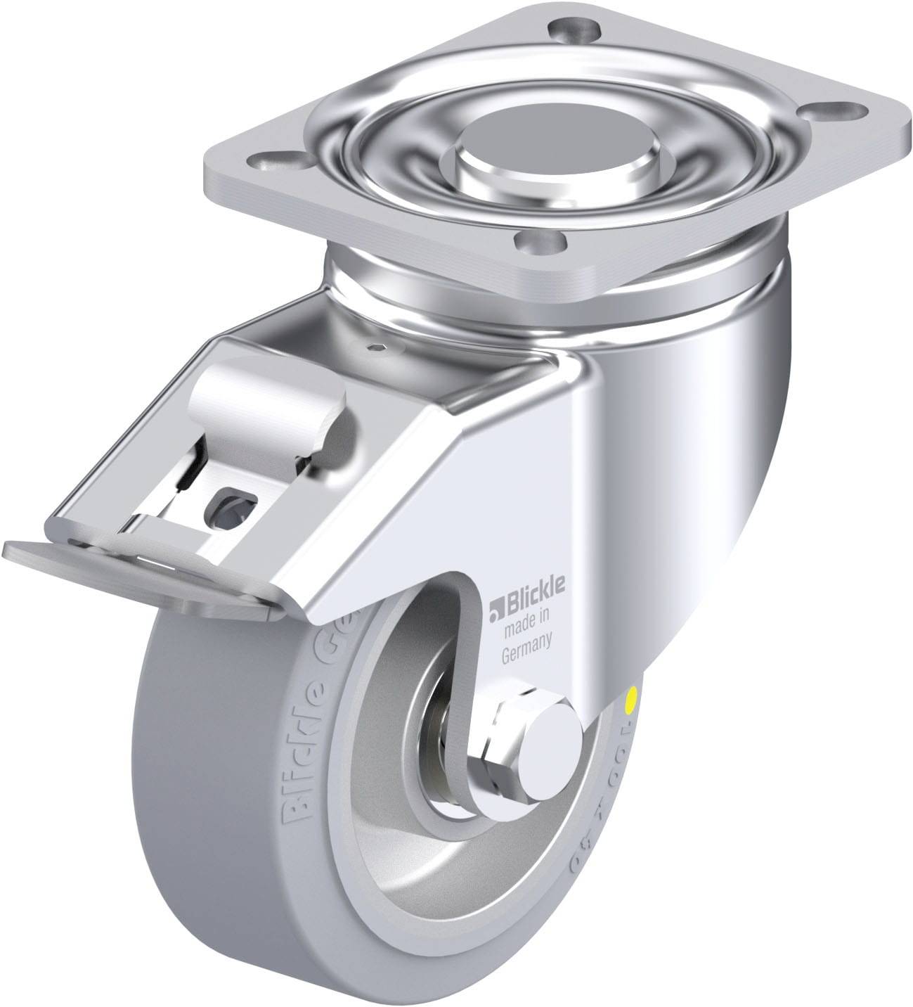 Blickle 918020 LH-ALEV 100K-1-FI-SG-AS Stahlblech-Lenkrolle Rad-Durchmesser: 100mm Tragfähigkeit (max.): 200kg 1St.