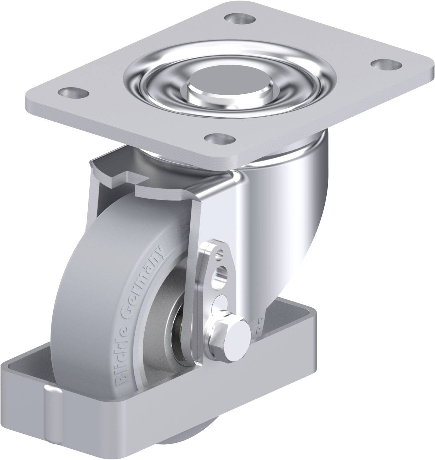 Blickle 938587 LH-ALEV 100K-3-SG-FS Stahlblech-Lenkrolle Rad-Durchmesser: 100mm Tragfähigkeit (max.): 200kg 1St.