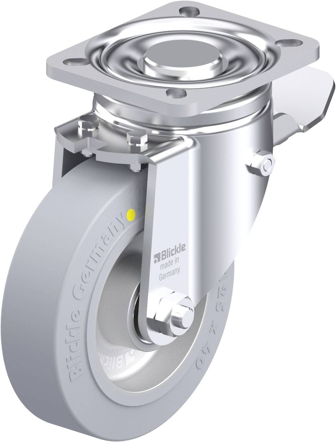 Blickle 918028 LH-ALEV 125K-1-ST-SG-AS Stahlblech-Lenkrolle Rad-Durchmesser: 125mm Tragfähigkeit (max.): 250kg 1St.