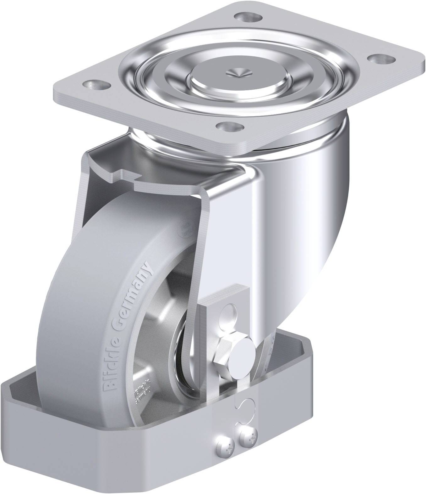 Blickle 938618 LH-ALEV 127K-SG-FS Stahlblech-Lenkrolle Rad-Durchmesser: 125mm Tragfähigkeit (max.): 300kg 1St.