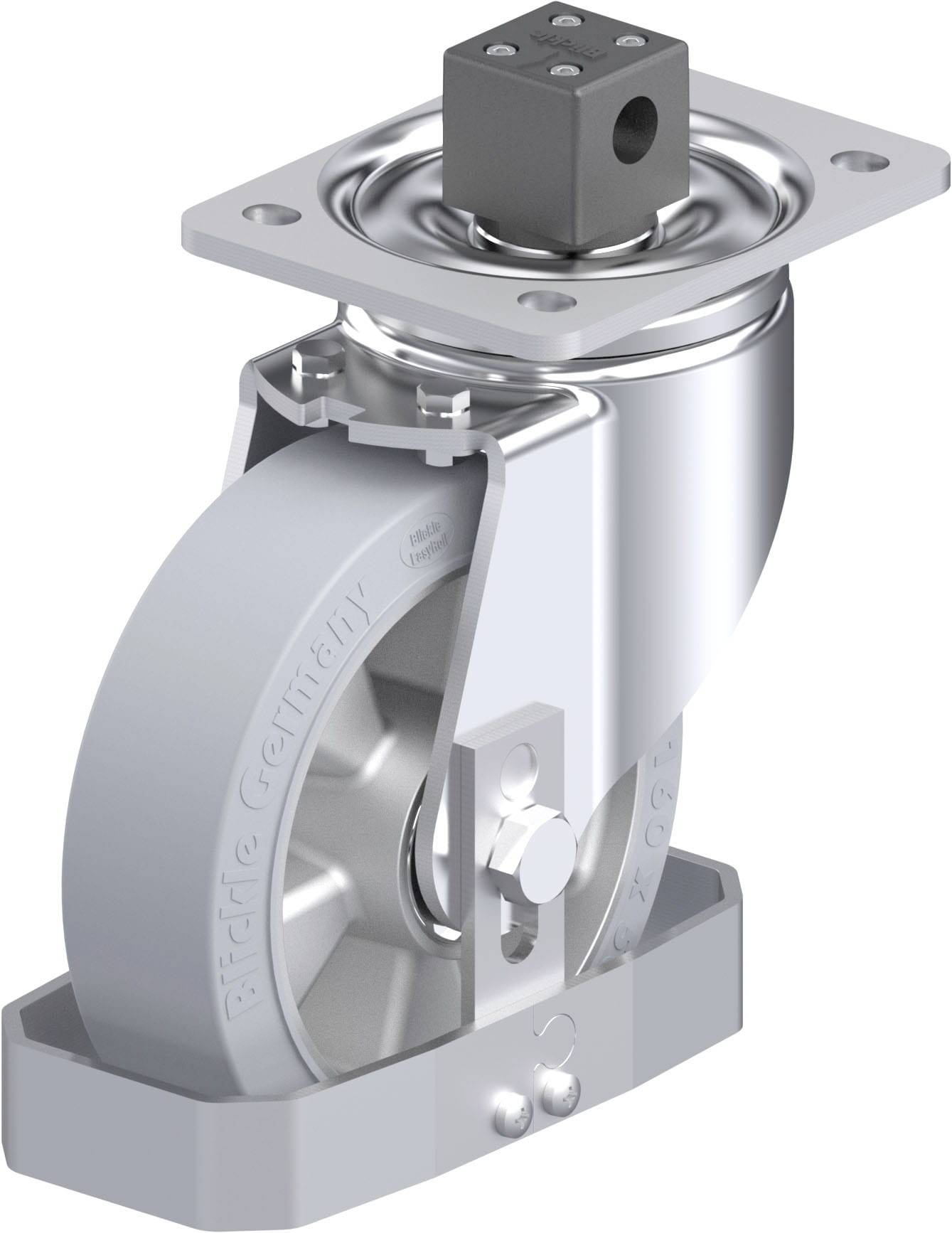 Blickle 896423 LH-ALEV 160K-CS13-SG-FS Stahlblech-Lenkrolle Rad-Durchmesser: 160mm Tragfähigkeit (max.): 400kg 1St.