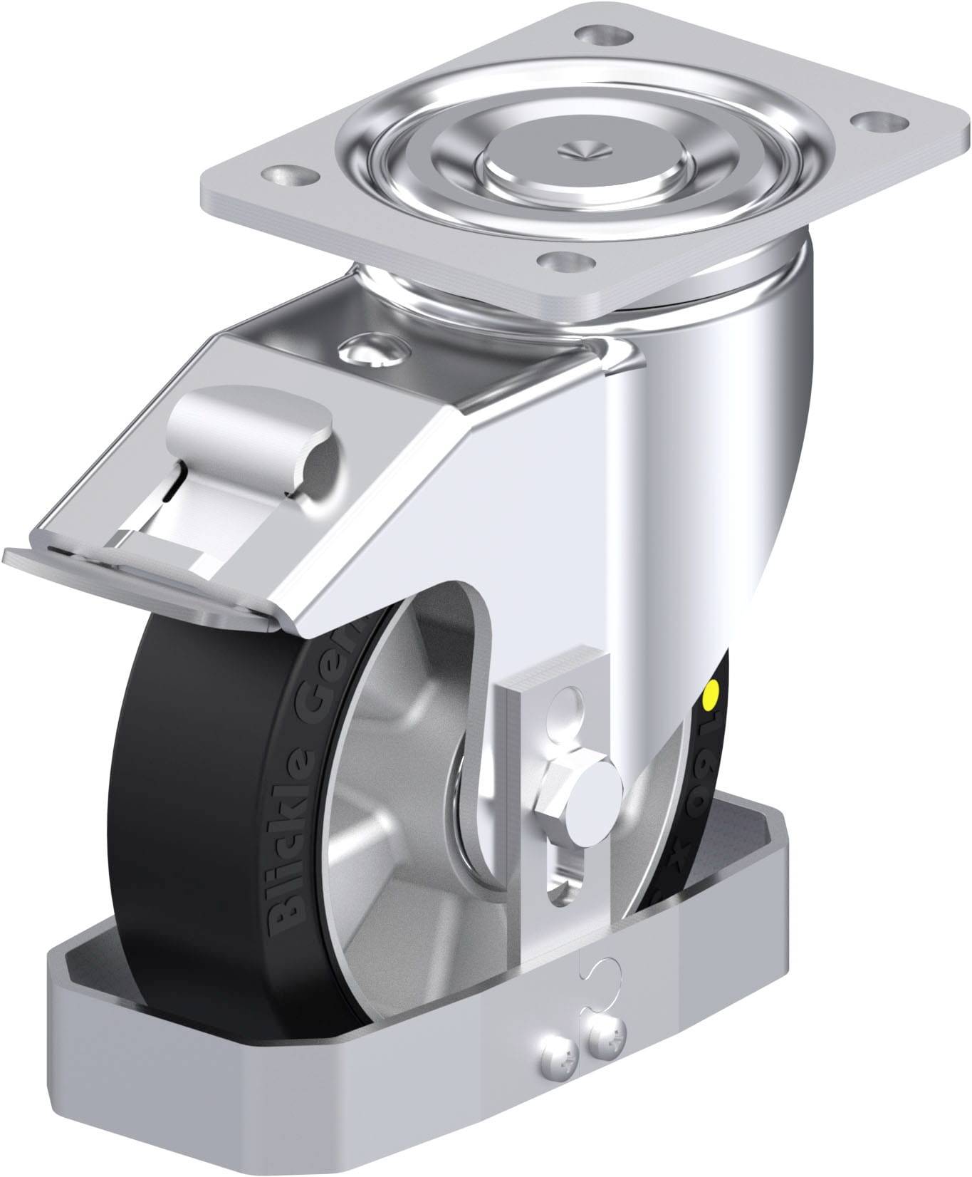 Blickle 940936 LH-ALEV 160K-FI-EL-FS Stahlblech-Lenkrolle Rad-Durchmesser: 160mm Tragfähigkeit (max.): 400kg 1St.