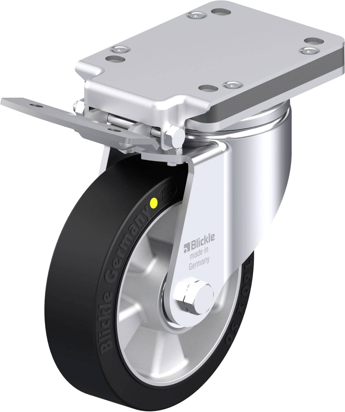 Blickle 855015 LH-ALEV 160K-IS-EL Stahlblech-Lenkrolle Rad-Durchmesser: 160mm Tragfähigkeit (max.): 400kg 1St.