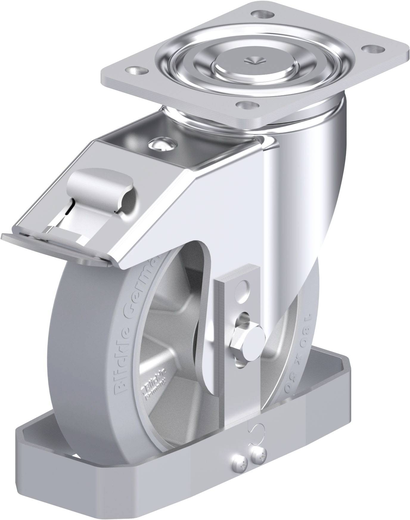 Blickle 938635 LH-ALEV 180K-FI-SG-FS Stahlblech-Lenkrolle Rad-Durchmesser: 180mm Tragfähigkeit (max.): 450kg 1St.