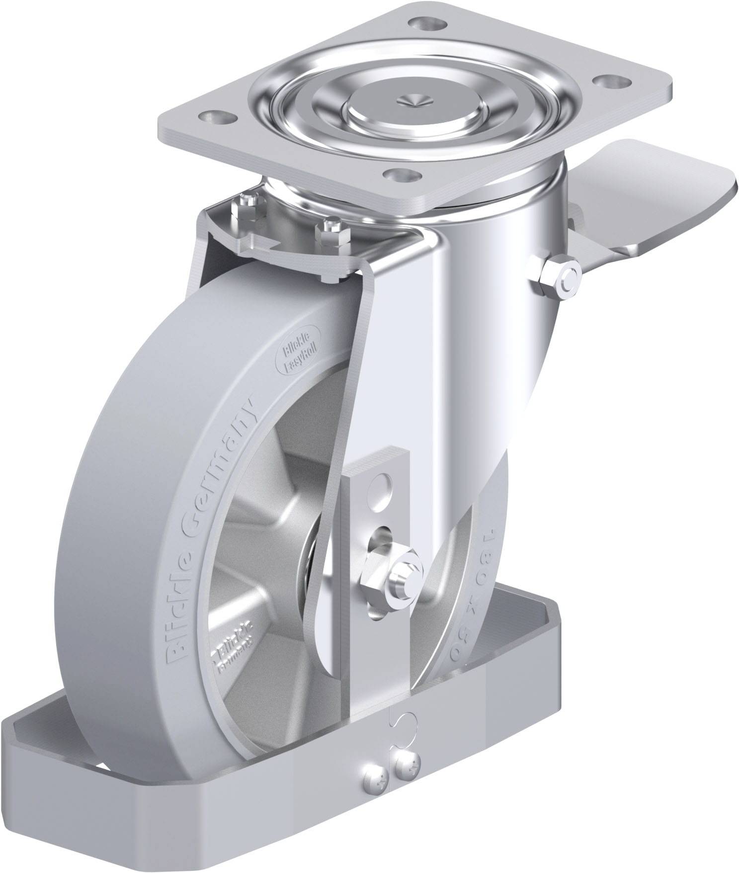 Blickle 938638 LH-ALEV 180K-ST-SG-FS Stahlblech-Lenkrolle Rad-Durchmesser: 180mm Tragfähigkeit (max.): 450kg 1St.