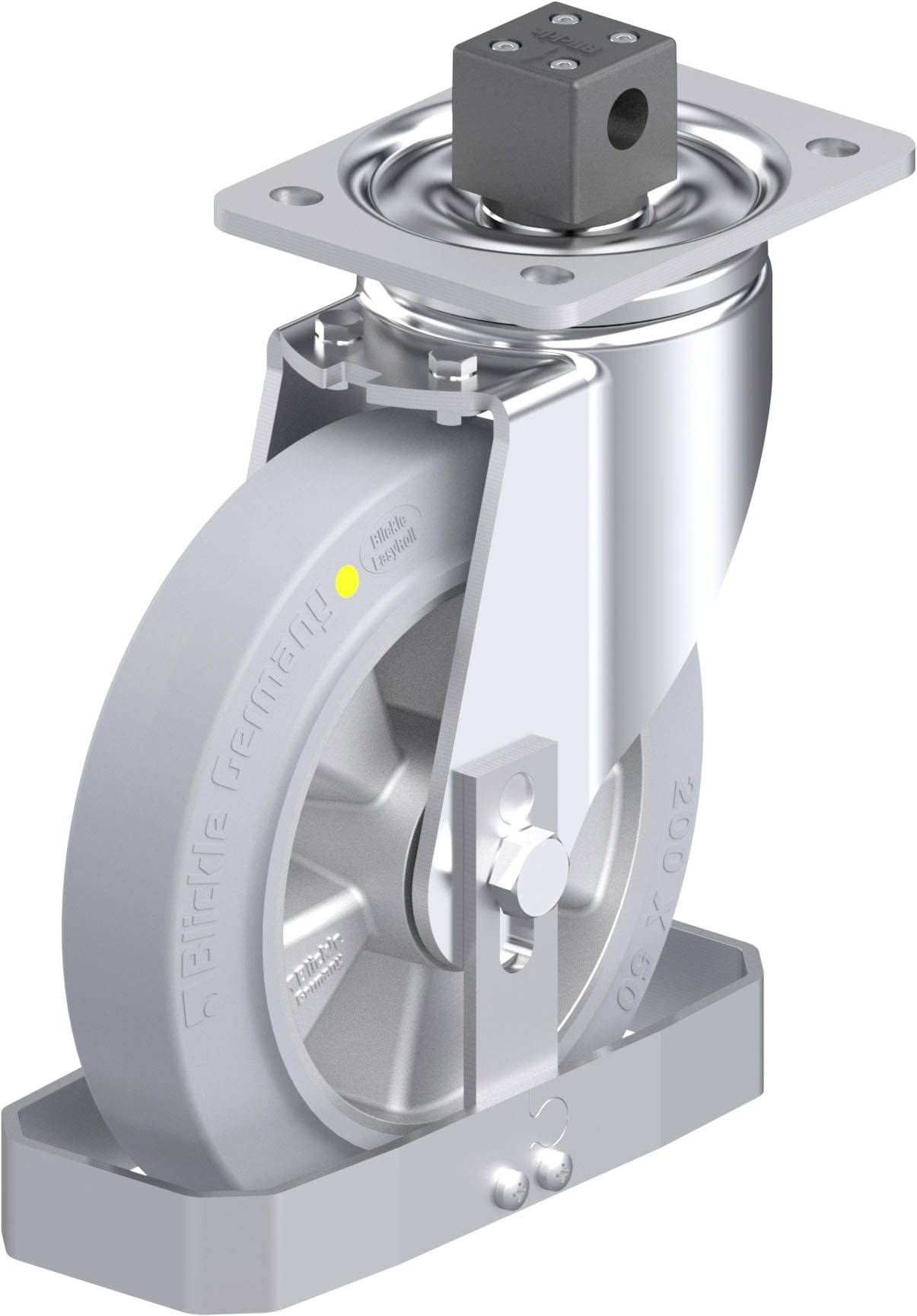 Blickle 938641 LH-ALEV 200K-CS13-SG-AS-FS Stahlblech-Lenkrolle Rad-Durchmesser: 200mm Tragfähigkeit (max.): 450kg 1St.