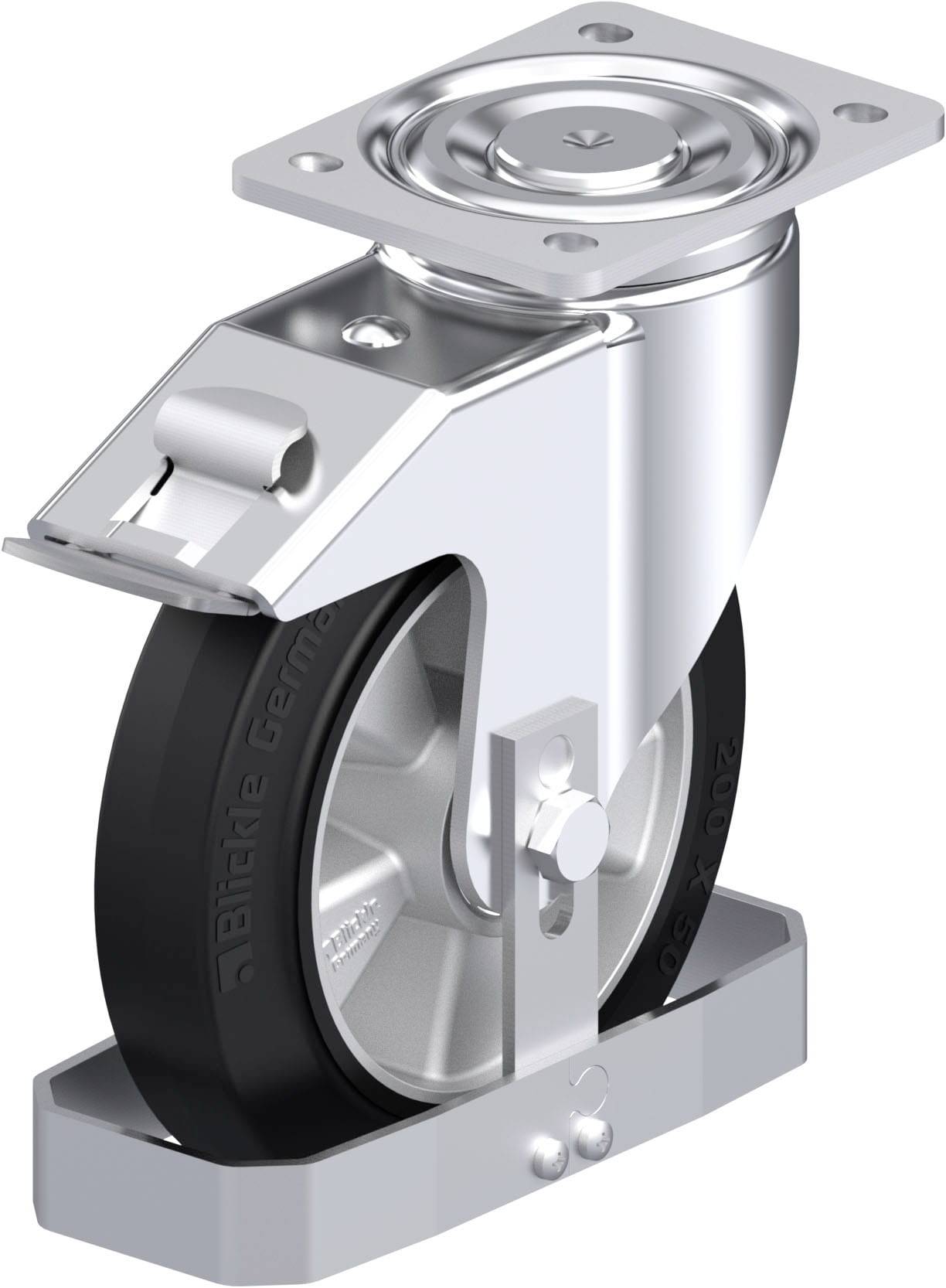 Blickle 885064 LH-ALEV 200K-FI-FS Stahlblech-Lenkrolle Rad-Durchmesser: 200mm Tragfähigkeit (max.): 500kg 1St.