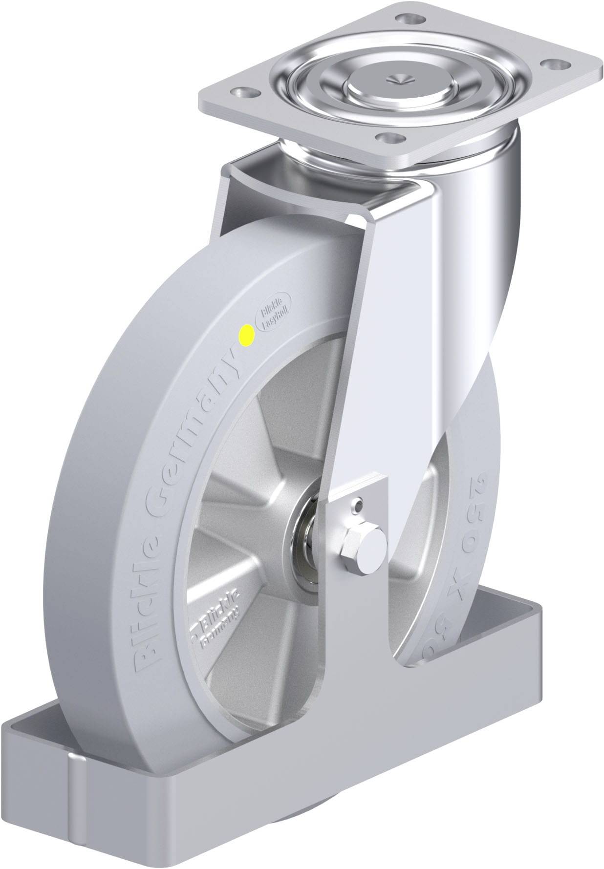 Blickle 938664 LH-ALEV 250K-SG-AS-FS Stahlblech-Lenkrolle Rad-Durchmesser: 250mm Tragfähigkeit (max.): 550kg 1St.