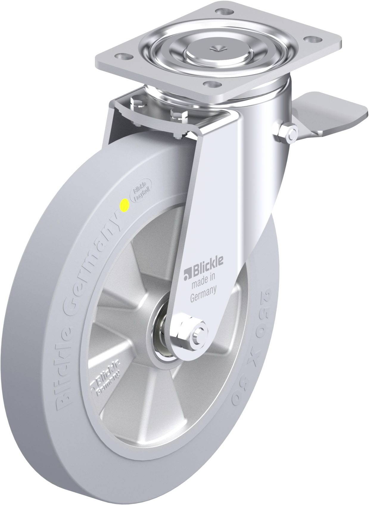 Blickle 918032 LH-ALEV 250K-ST-SG-AS Stahlblech-Lenkrolle Rad-Durchmesser: 250mm Tragfähigkeit (max.): 550kg 1St.