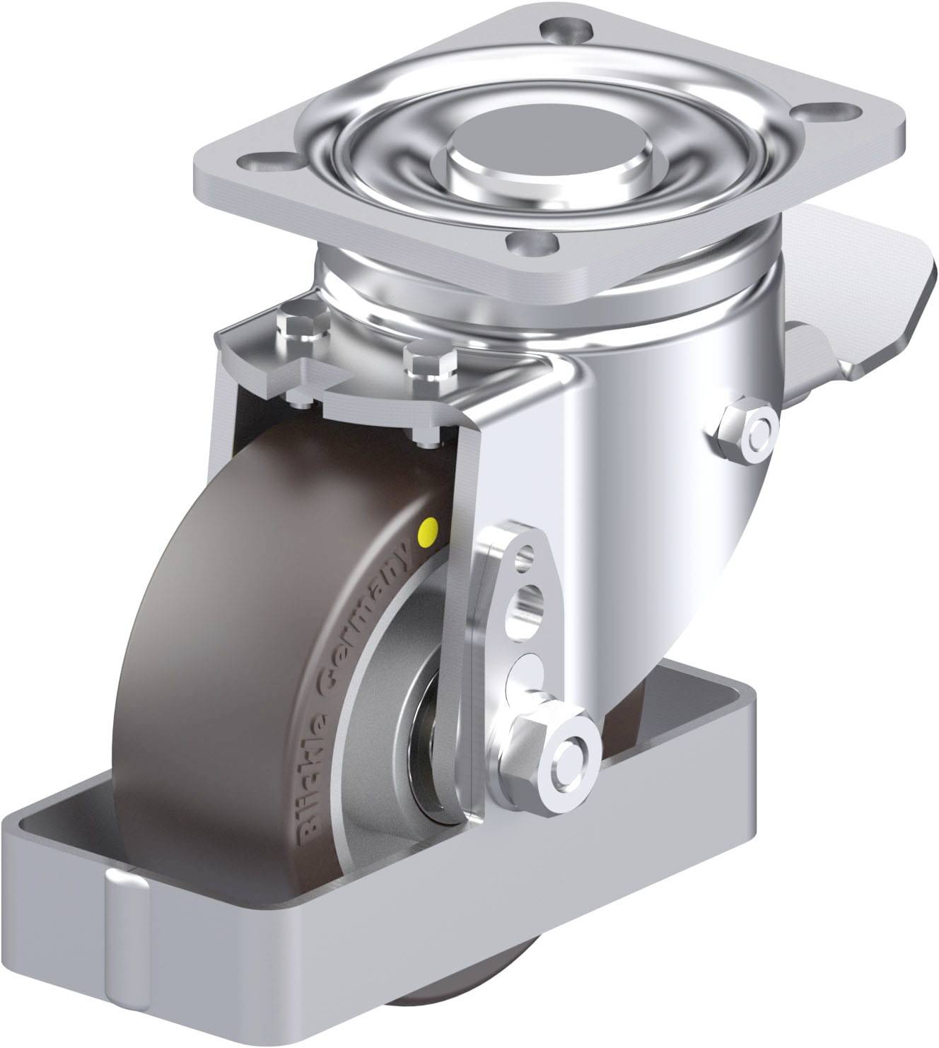 Blickle 939172 LH-ALST 100K-1-ST-AS-FS Stahlblech-Lenkrolle Rad-Durchmesser: 100mm Tragfähigkeit (max.): 320kg 1St.