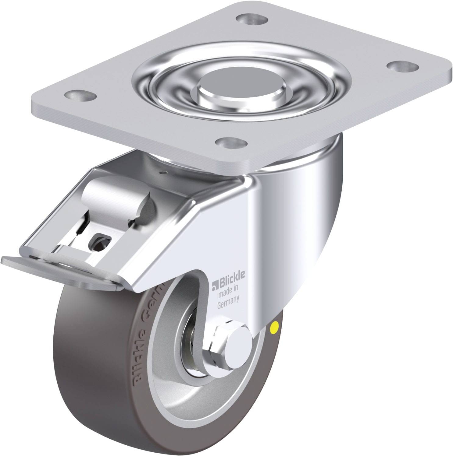 Blickle 936521 LH-ALST 100K-3-FI-AS Stahlblech-Lenkrolle Rad-Durchmesser: 100mm Tragfähigkeit (max.): 320kg 1St.