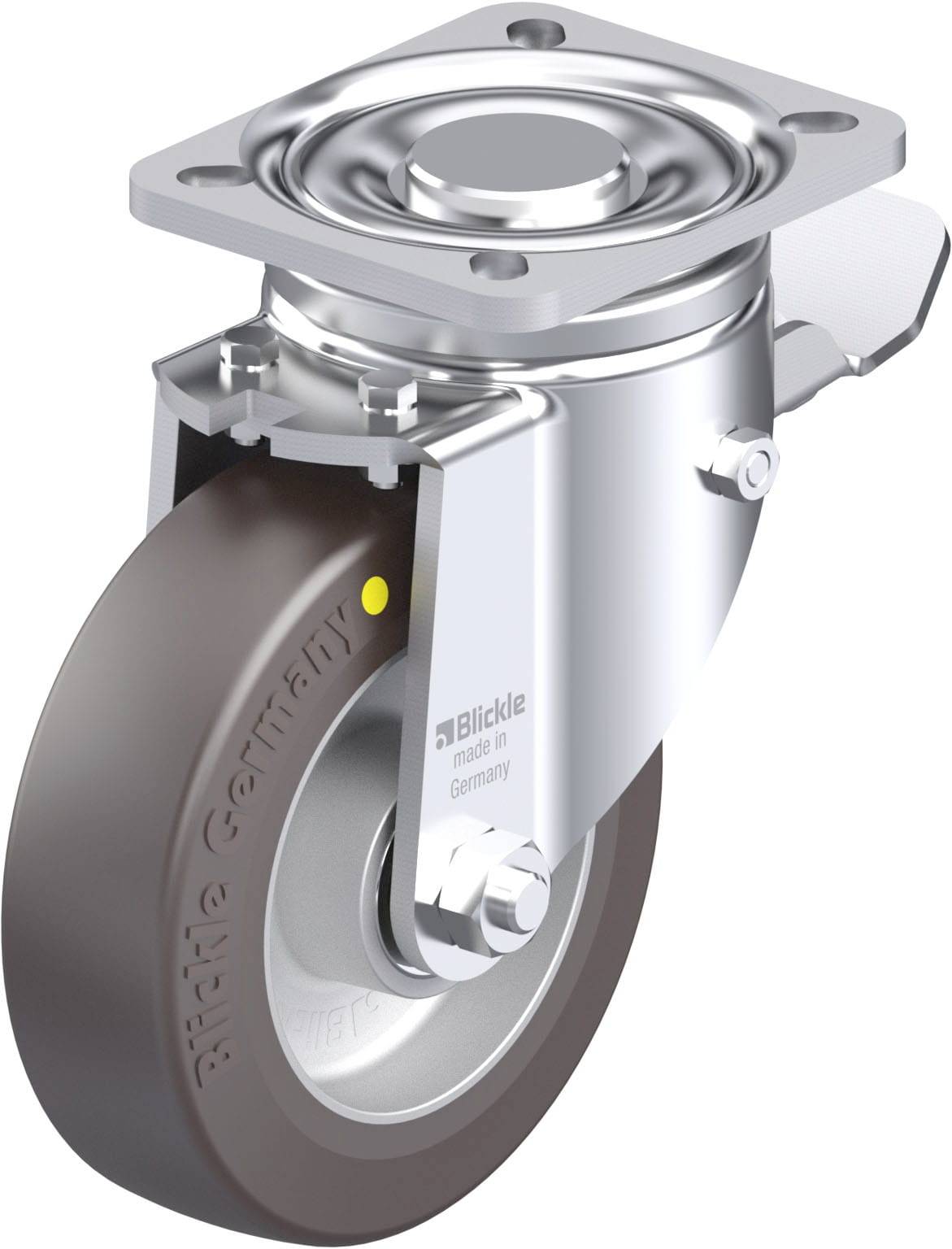 Blickle 913530 LH-ALST 125K-1-ST-AS Stahlblech-Lenkrolle Rad-Durchmesser: 125mm Tragfähigkeit (max.): 370kg 1St.