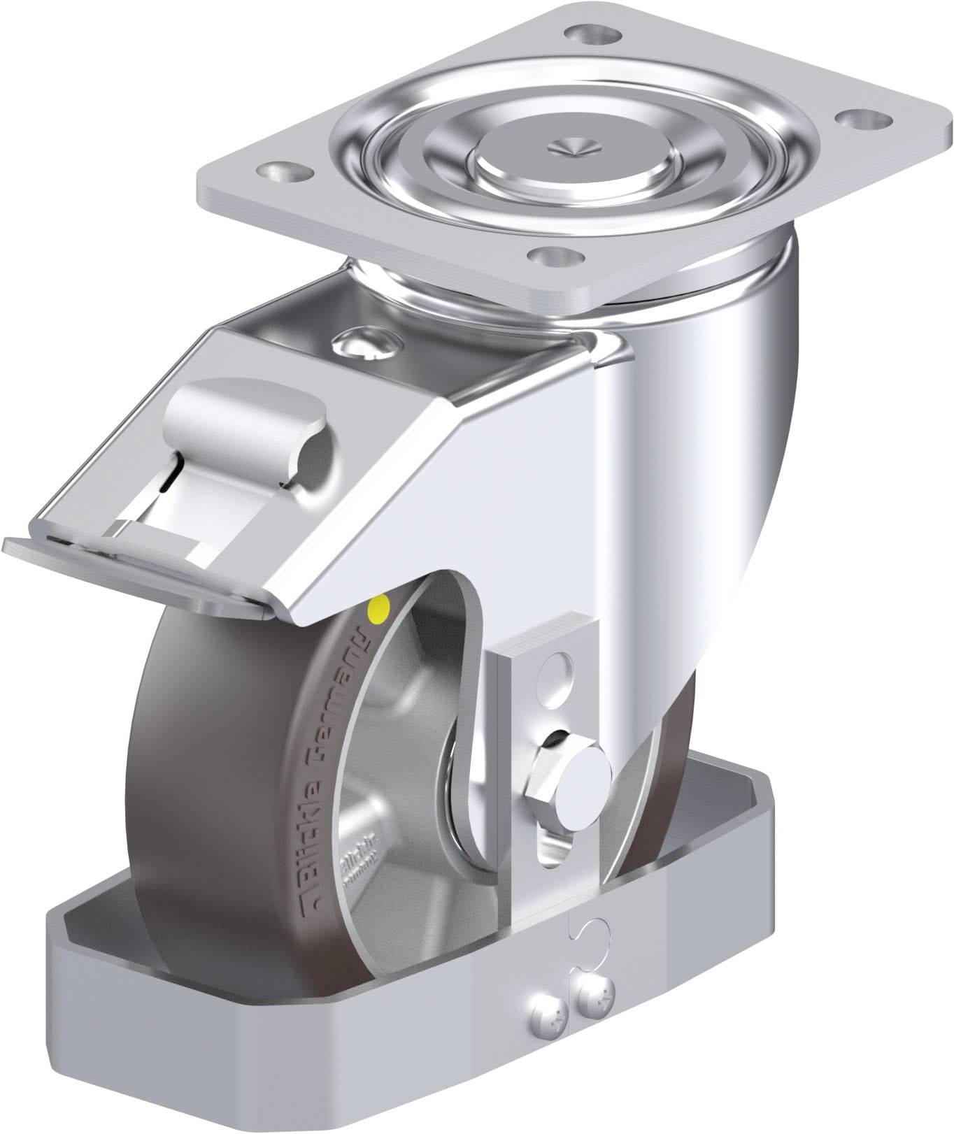 Blickle 939188 LH-ALST 150K-FI-AS-FS Stahlblech-Lenkrolle Rad-Durchmesser: 150mm Tragfähigkeit (max.): 500kg 1St.