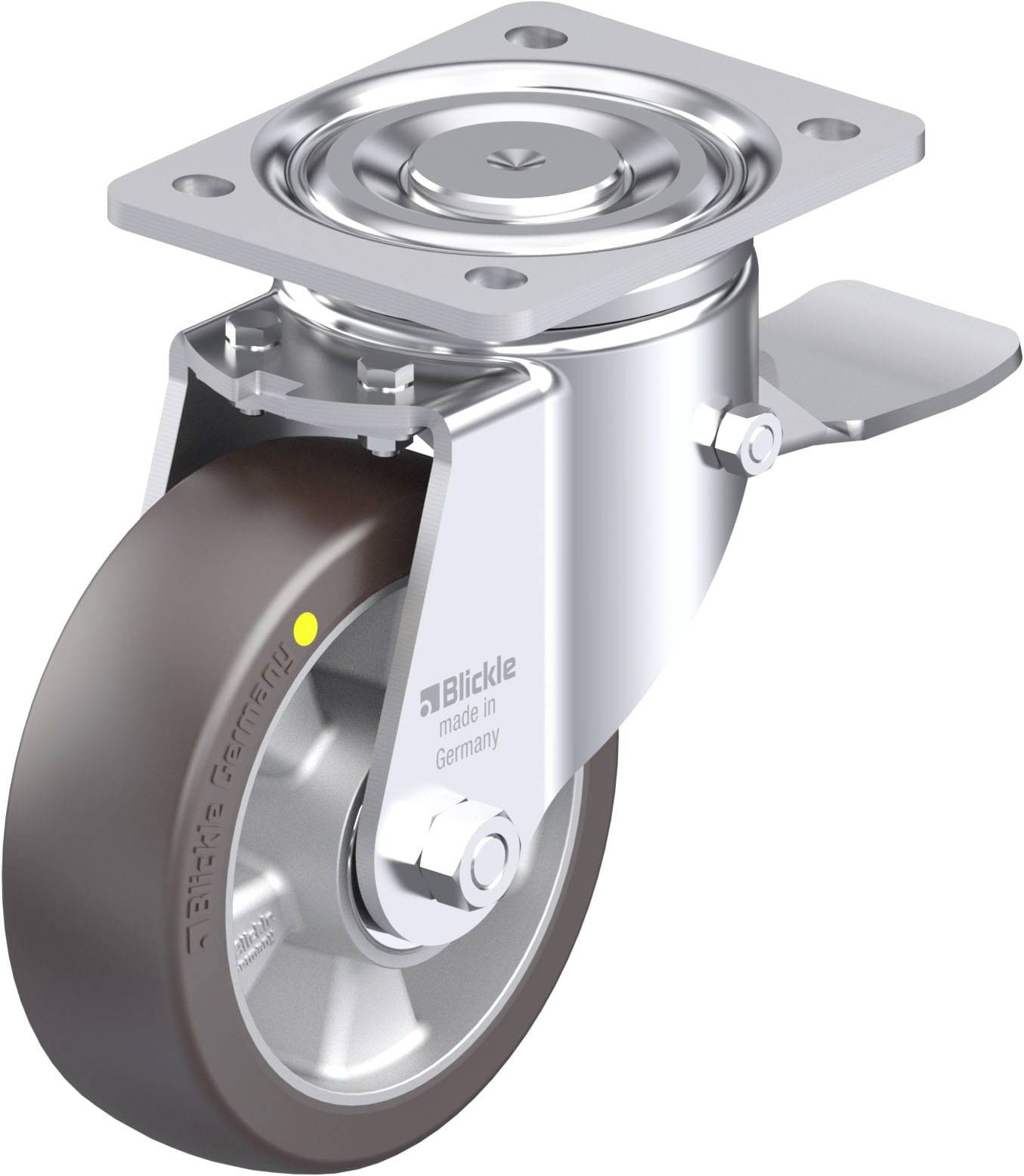 Blickle 936531 LH-ALST 150K-ST-AS Stahlblech-Lenkrolle Rad-Durchmesser: 150mm Tragfähigkeit (max.): 500kg 1St.