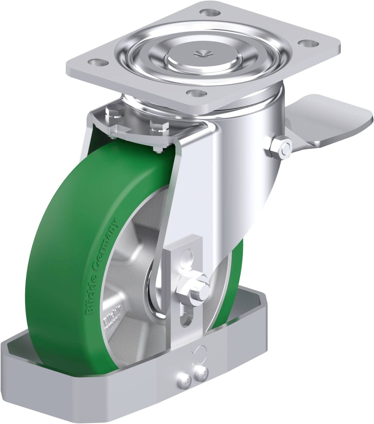 Blickle 939231 LH-ALST 160K-ST-FS Stahlblech-Lenkrolle Rad-Durchmesser: 160mm Tragfähigkeit (max.): 580kg 1St.