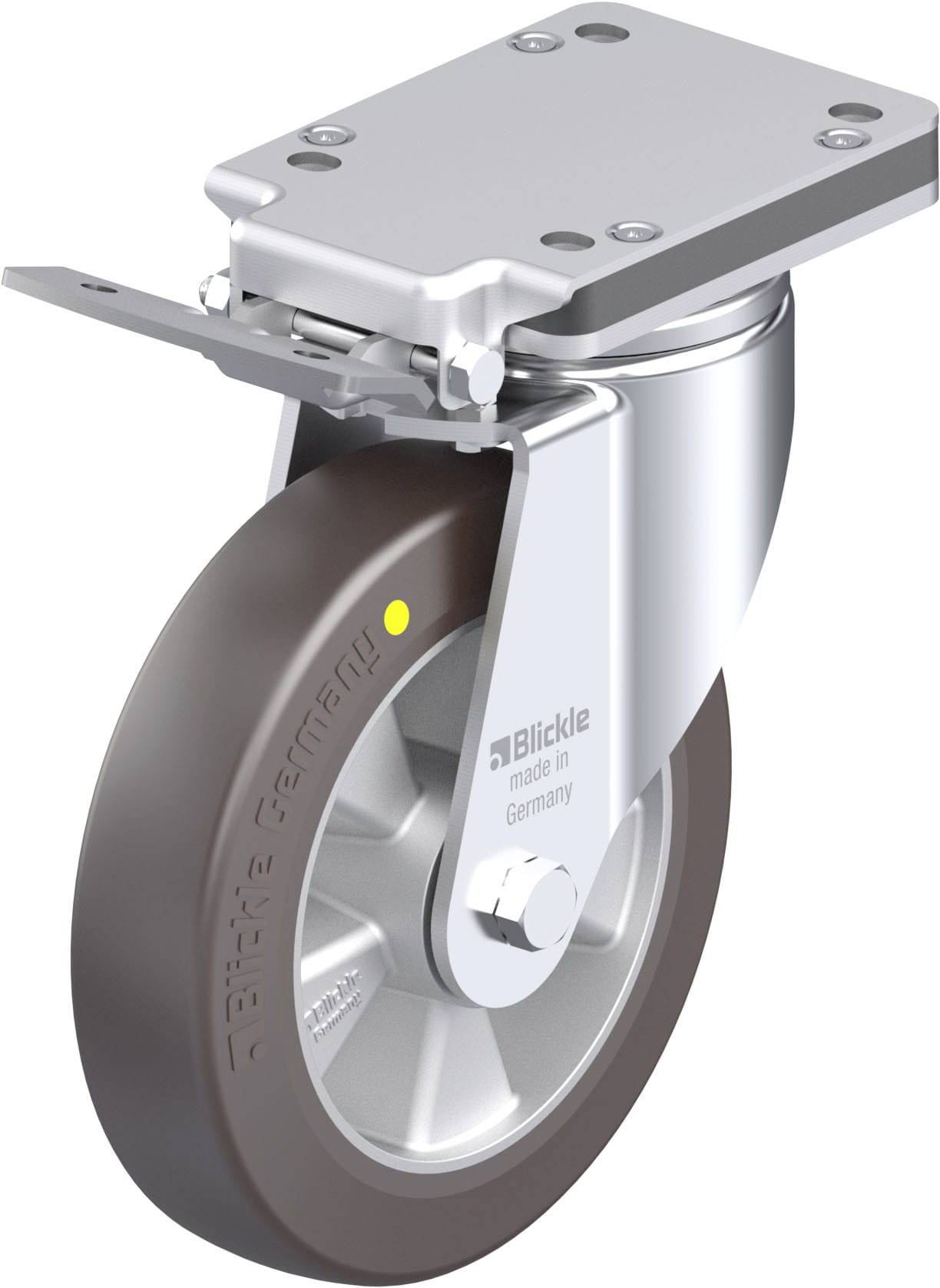 Blickle 936536 LH-ALST 200K-IS-AS Stahlblech-Lenkrolle Rad-Durchmesser: 200mm Tragfähigkeit (max.): 750kg 1St.