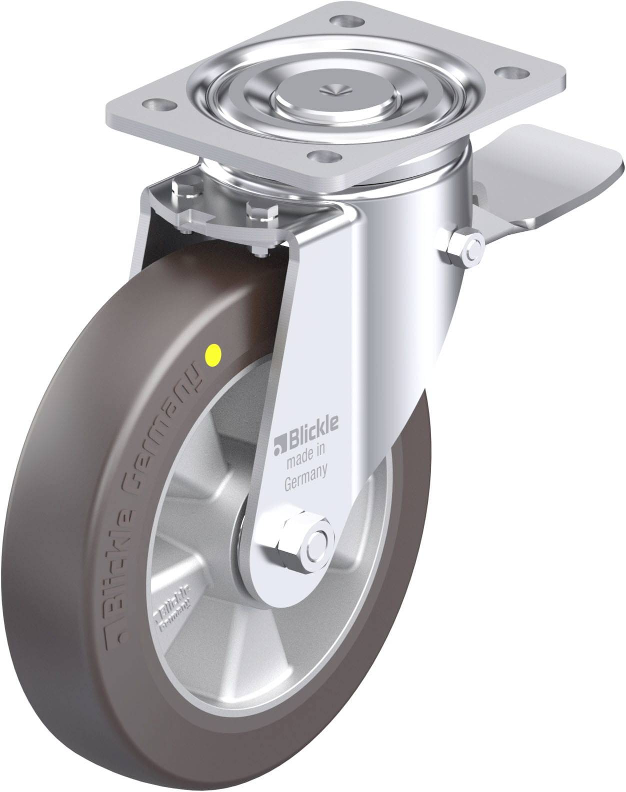 Blickle 912962 LH-ALST 200K-ST-AS Stahlblech-Lenkrolle Rad-Durchmesser: 200mm Tragfähigkeit (max.): 750kg 1St.