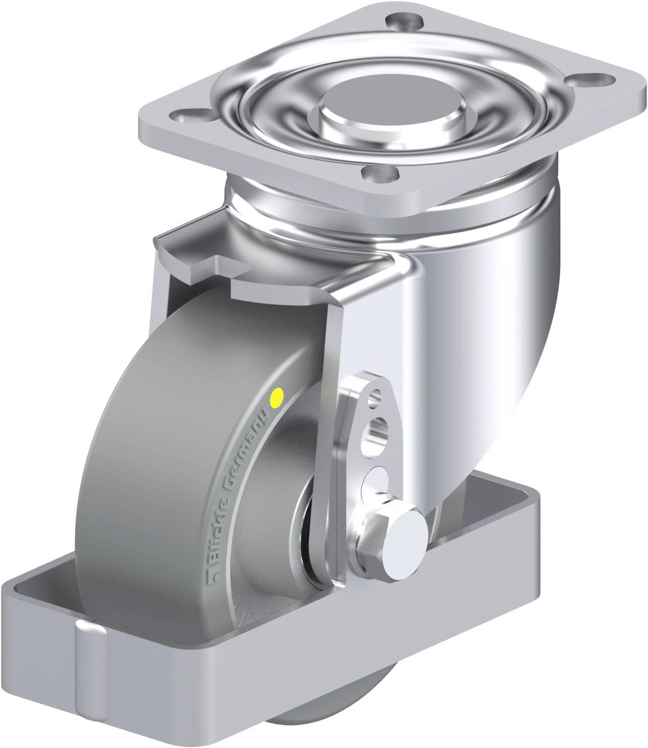 Blickle 939380 LH-ALTH 100K-1-AS-FS Stahlblech-Lenkrolle Rad-Durchmesser: 100mm Tragfähigkeit (max.): 350kg 1St.