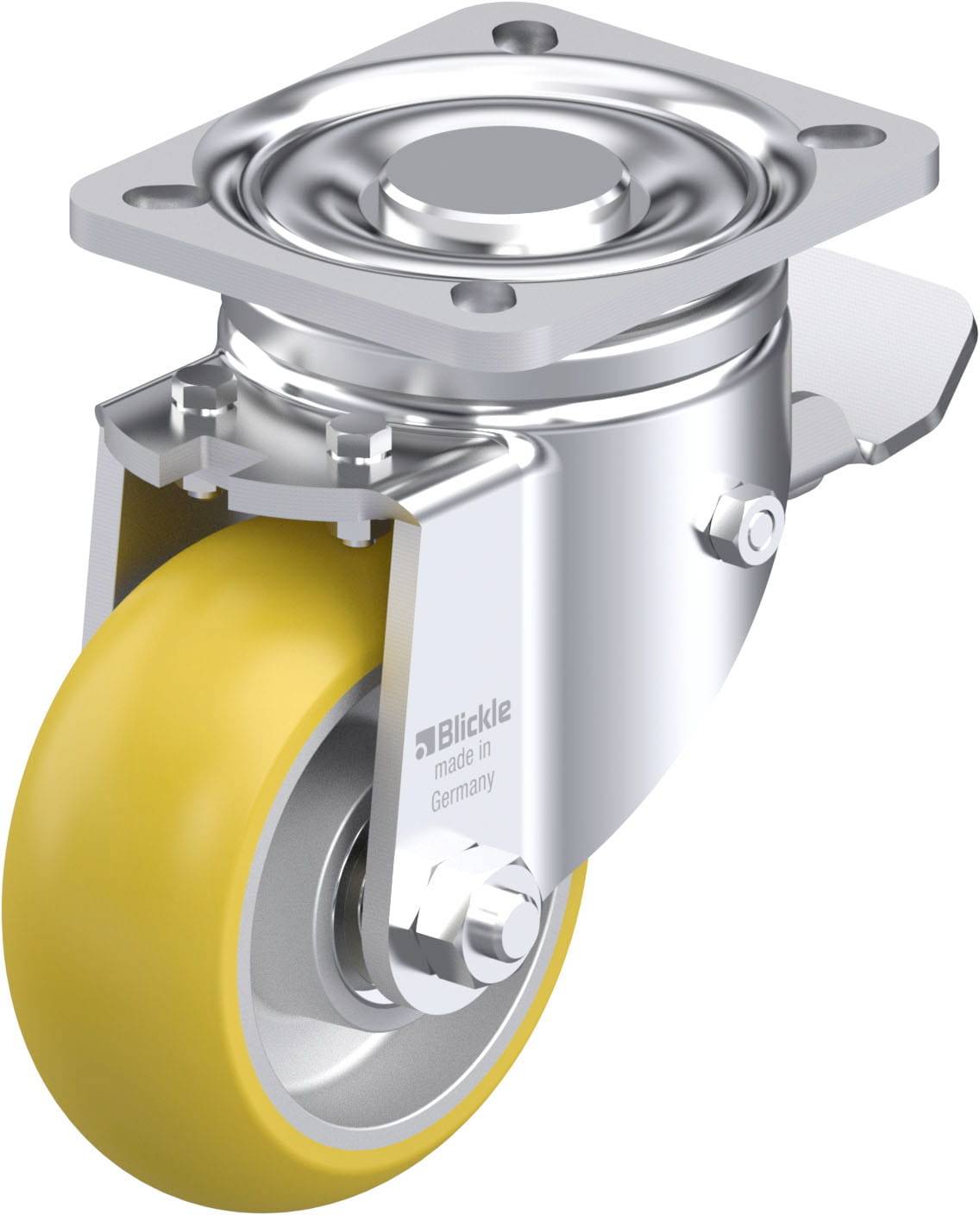 Blickle 936656 LH-ALTH 101K-1-ST-CO Stahlblech-Lenkrolle Rad-Durchmesser: 100mm Tragfähigkeit (max.): 420kg 1St.