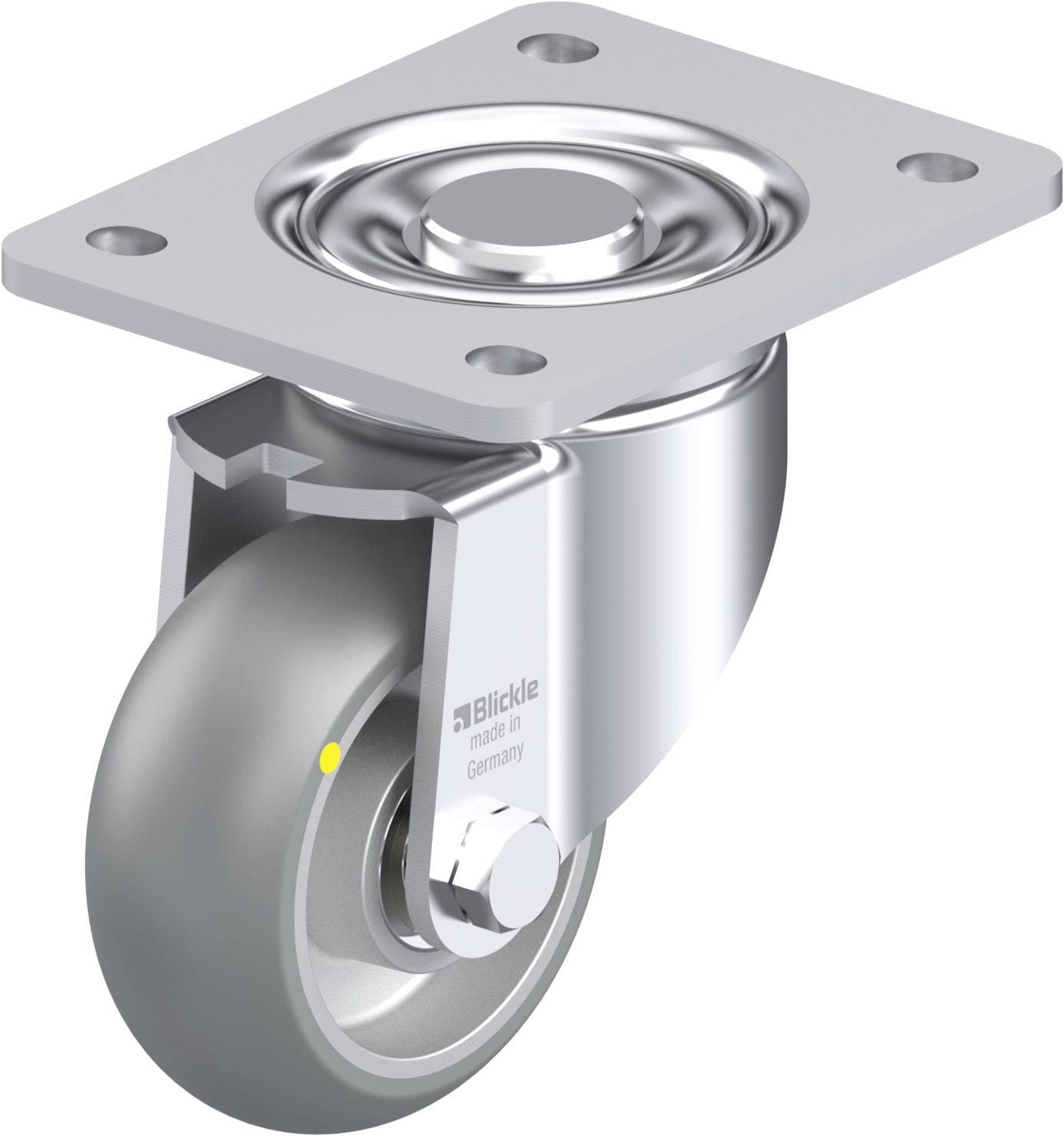 Blickle 936658 LH-ALTH 101K-3-AS-CO Stahlblech-Lenkrolle Rad-Durchmesser: 100mm Tragfähigkeit (max.): 420kg 1St.