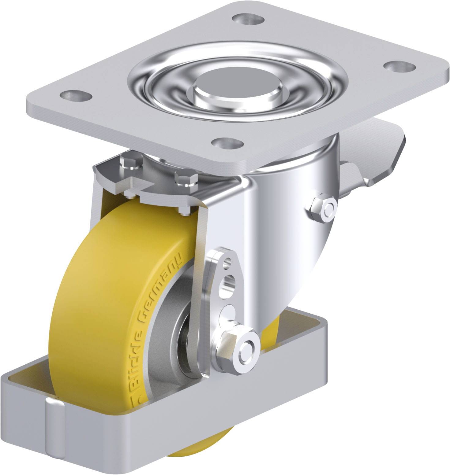 Blickle 939419 LH-ALTH 101K-3-ST-FS Stahlblech-Lenkrolle Rad-Durchmesser: 100mm Tragfähigkeit (max.): 420kg 1St.