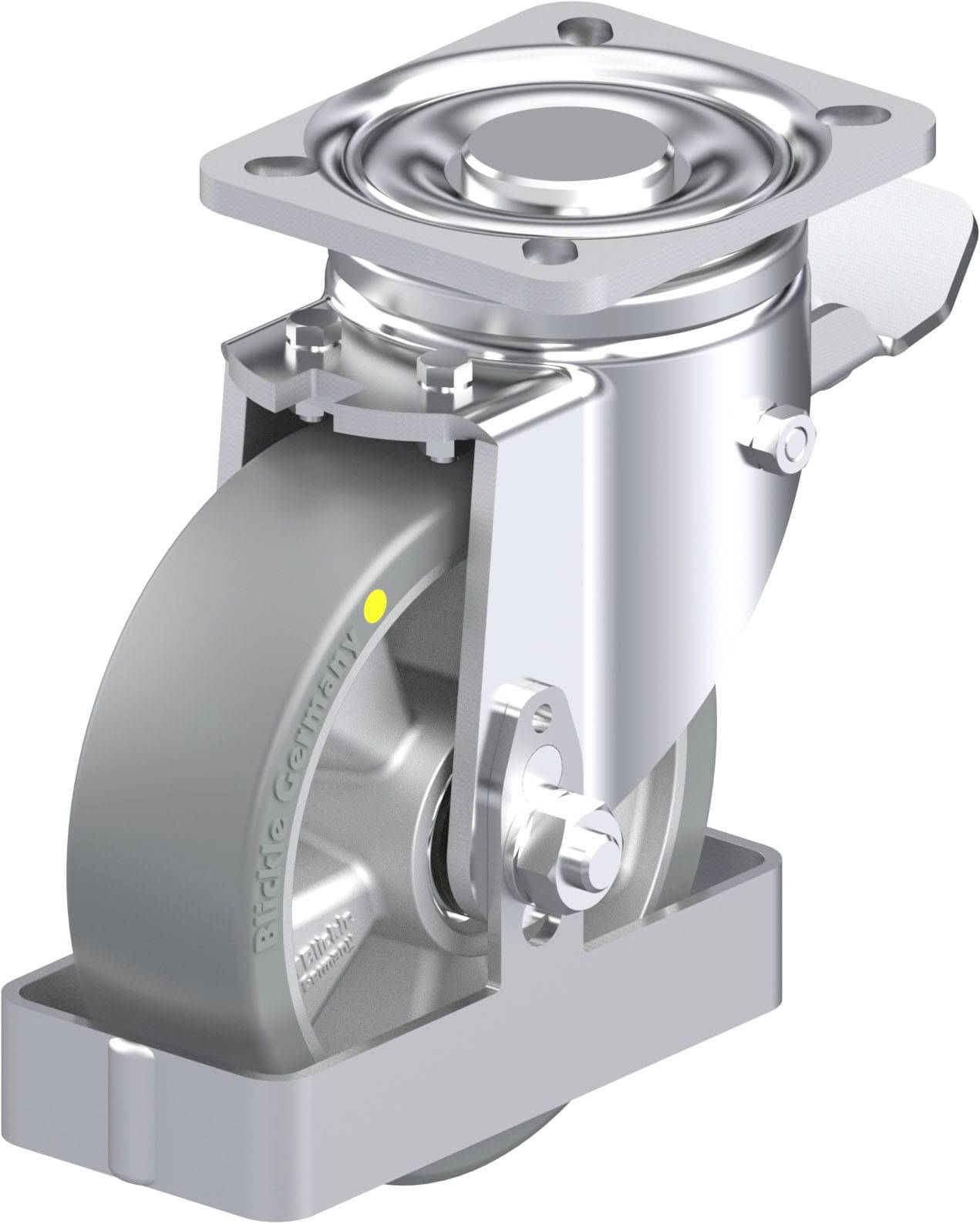 Blickle 939424 LH-ALTH 125K-1-ST-AS-FS Stahlblech-Lenkrolle Rad-Durchmesser: 125mm Tragfähigkeit (max.): 550kg 1St.