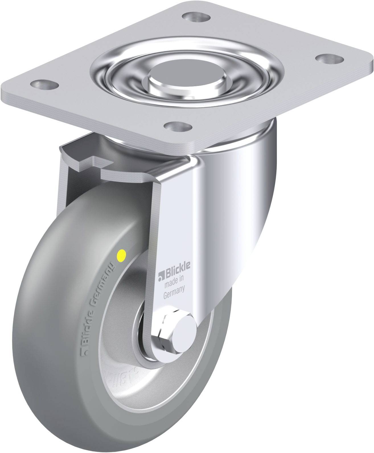 Blickle 936665 LH-ALTH 125K-3-AS-CO Stahlblech-Lenkrolle Rad-Durchmesser: 125mm Tragfähigkeit (max.): 550kg 1St.