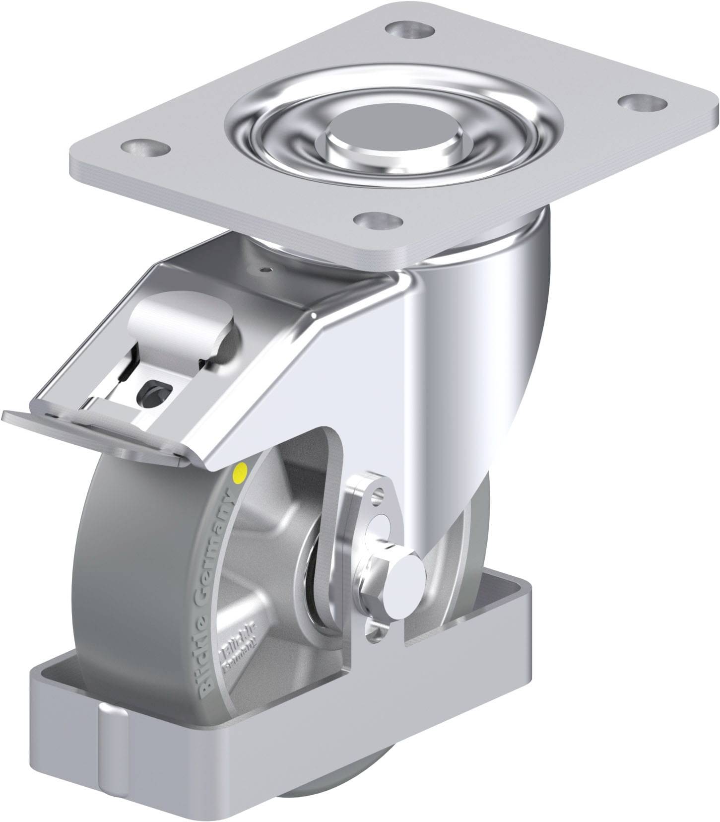 Blickle 939426 LH-ALTH 125K-3-FI-AS-FS Stahlblech-Lenkrolle Rad-Durchmesser: 125mm Tragfähigkeit (max.): 550kg 1St.