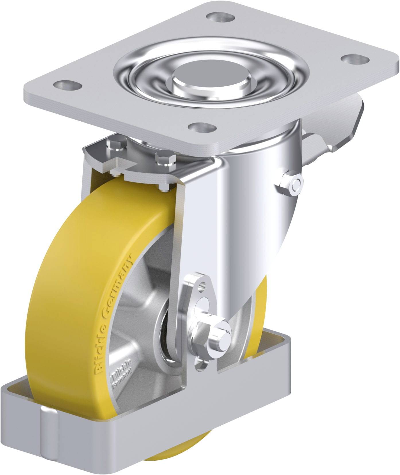 Blickle 741877 LH-ALTH 125K-3-ST-FS Stahlblech-Lenkrolle Rad-Durchmesser: 125mm Tragfähigkeit (max.): 550kg 1St.