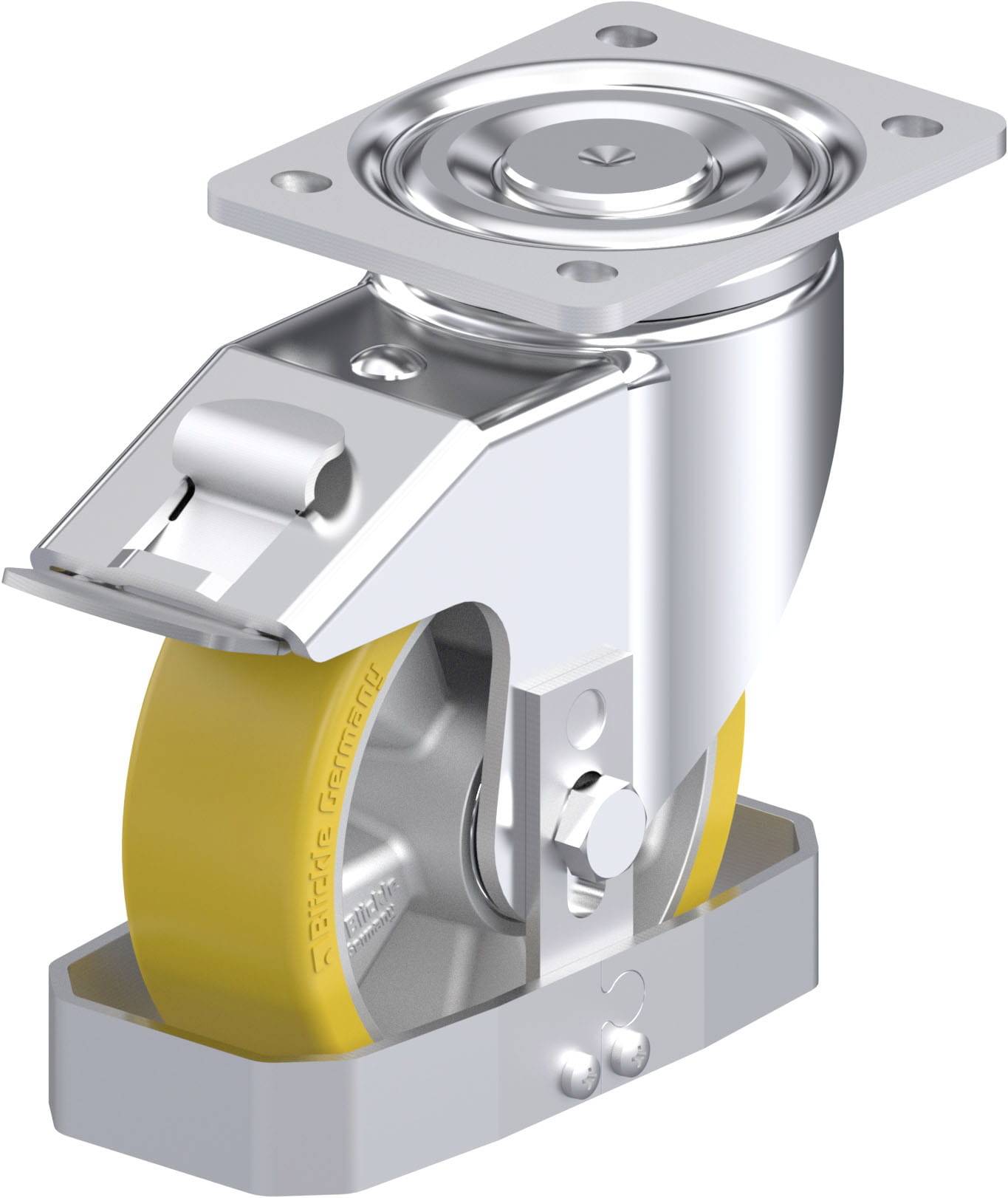 Blickle 881833 LH-ALTH 150K-FI-FS Stahlblech-Lenkrolle Rad-Durchmesser: 150mm Tragfähigkeit (max.): 650kg 1St.