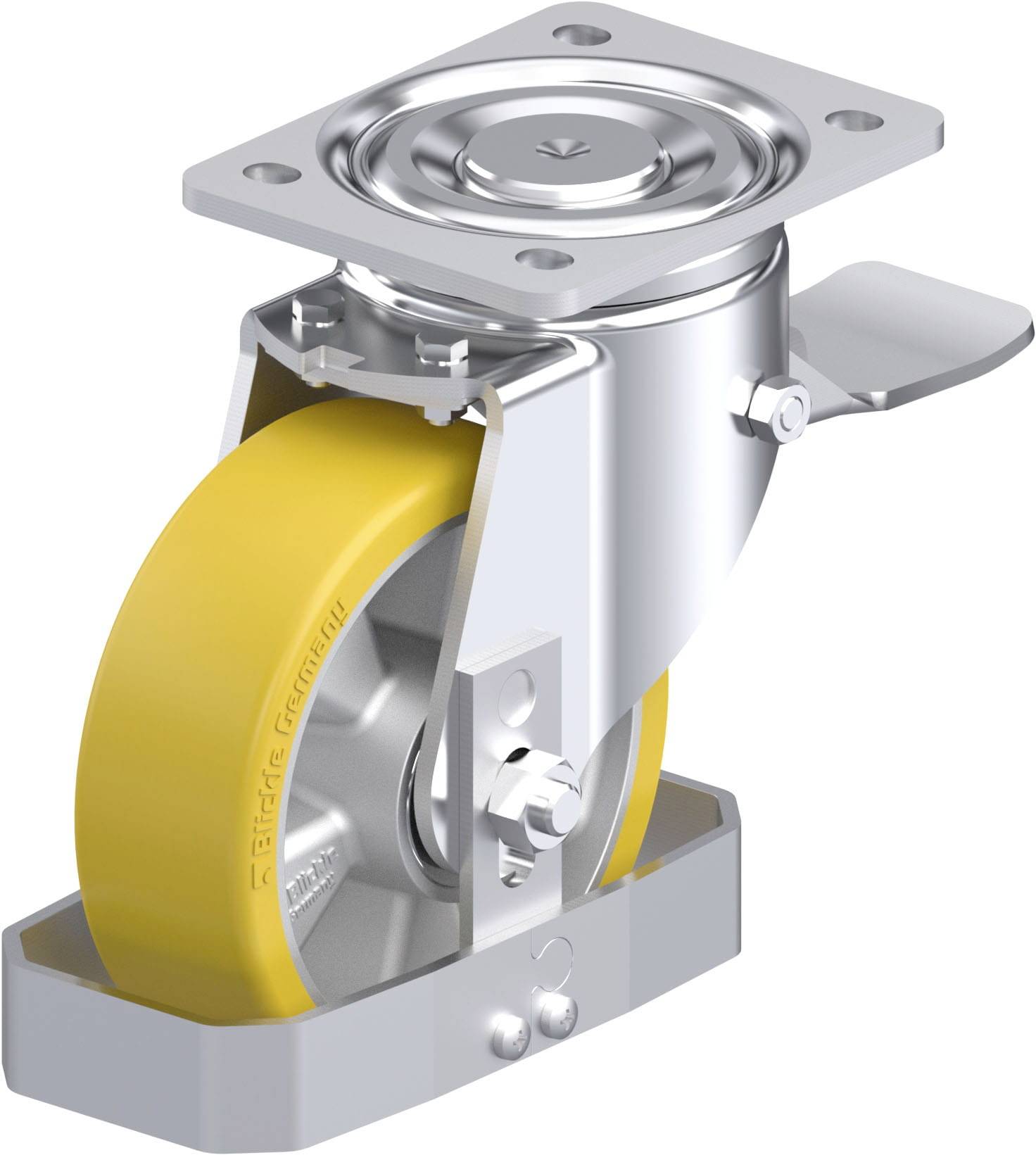 Blickle 899732 LH-ALTH 150K-ST-FS Stahlblech-Lenkrolle Rad-Durchmesser: 150mm Tragfähigkeit (max.): 650kg 1St.