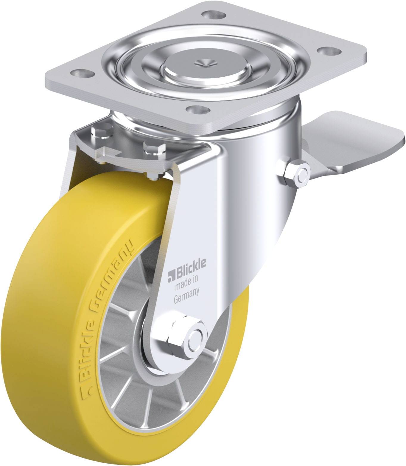 Blickle 936673 LH-ALTH 152K-ST Stahlblech-Lenkrolle Rad-Durchmesser: 150mm Tragfähigkeit (max.): 900kg 1St.