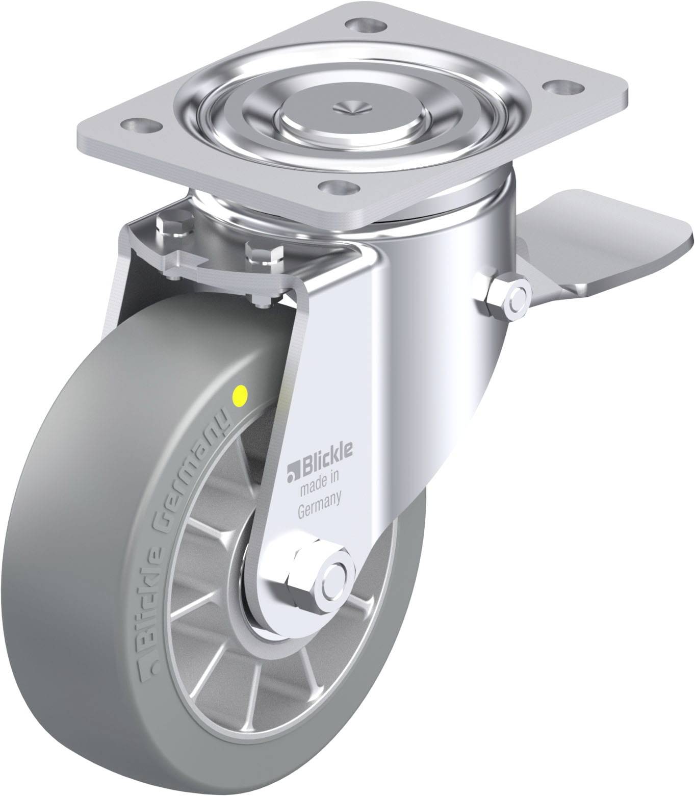 Blickle 936674 LH-ALTH 152K-ST-AS Stahlblech-Lenkrolle Rad-Durchmesser: 150mm Tragfähigkeit (max.): 900kg 1St.