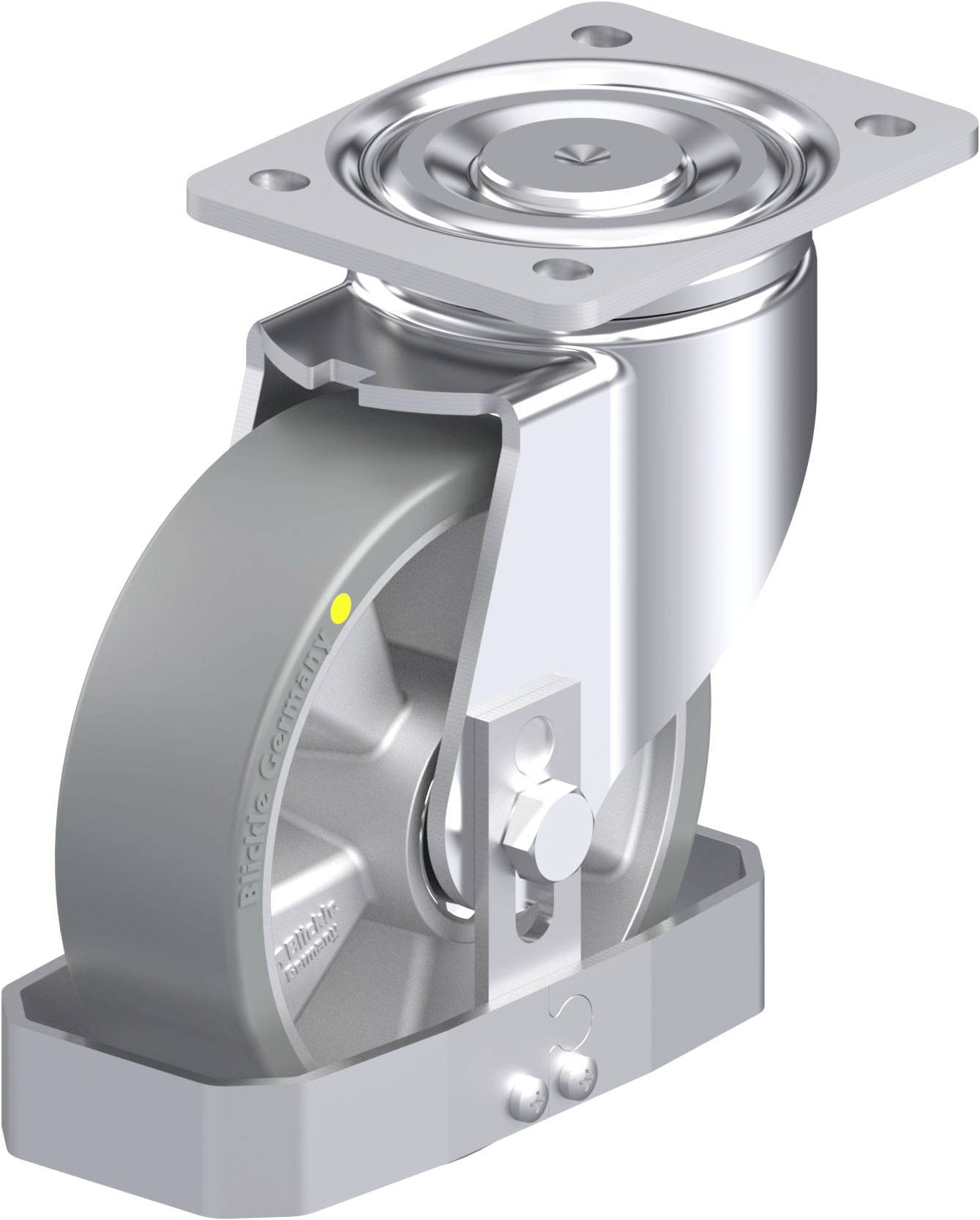 Blickle 881165 LH-ALTH 160K-AS-FS Stahlblech-Lenkrolle Rad-Durchmesser: 160mm Tragfähigkeit (max.): 750kg 1St.