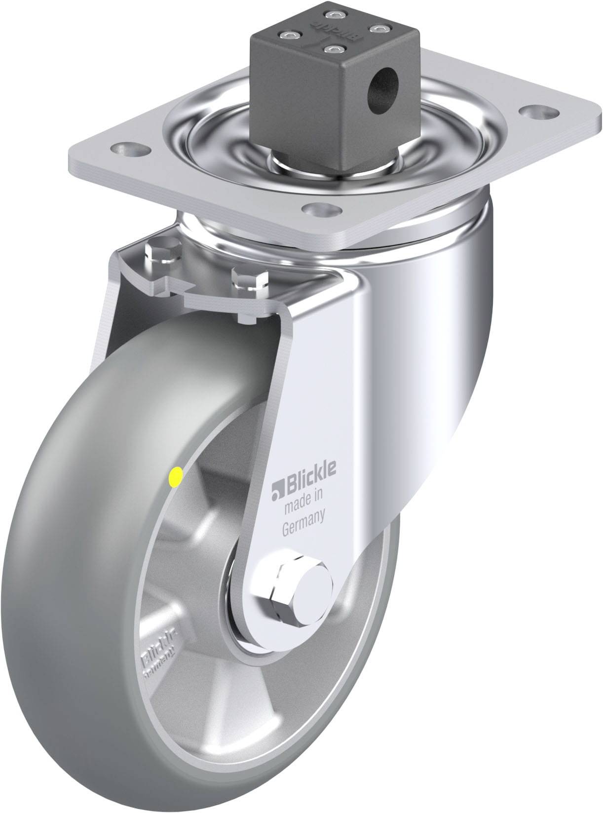 Blickle 936676 LH-ALTH 160K-CS13-AS-CO Stahlblech-Lenkrolle Rad-Durchmesser: 160mm Tragfähigkeit (max.): 750kg 1St.