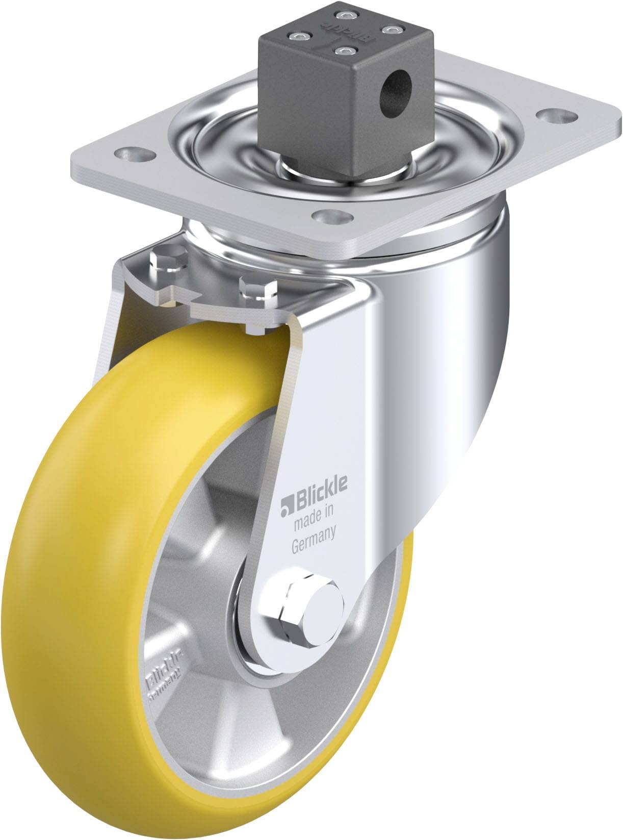 Blickle 906885 LH-ALTH 160K-CS13-CO Stahlblech-Lenkrolle Rad-Durchmesser: 160mm Tragfähigkeit (max.): 750kg 1St.