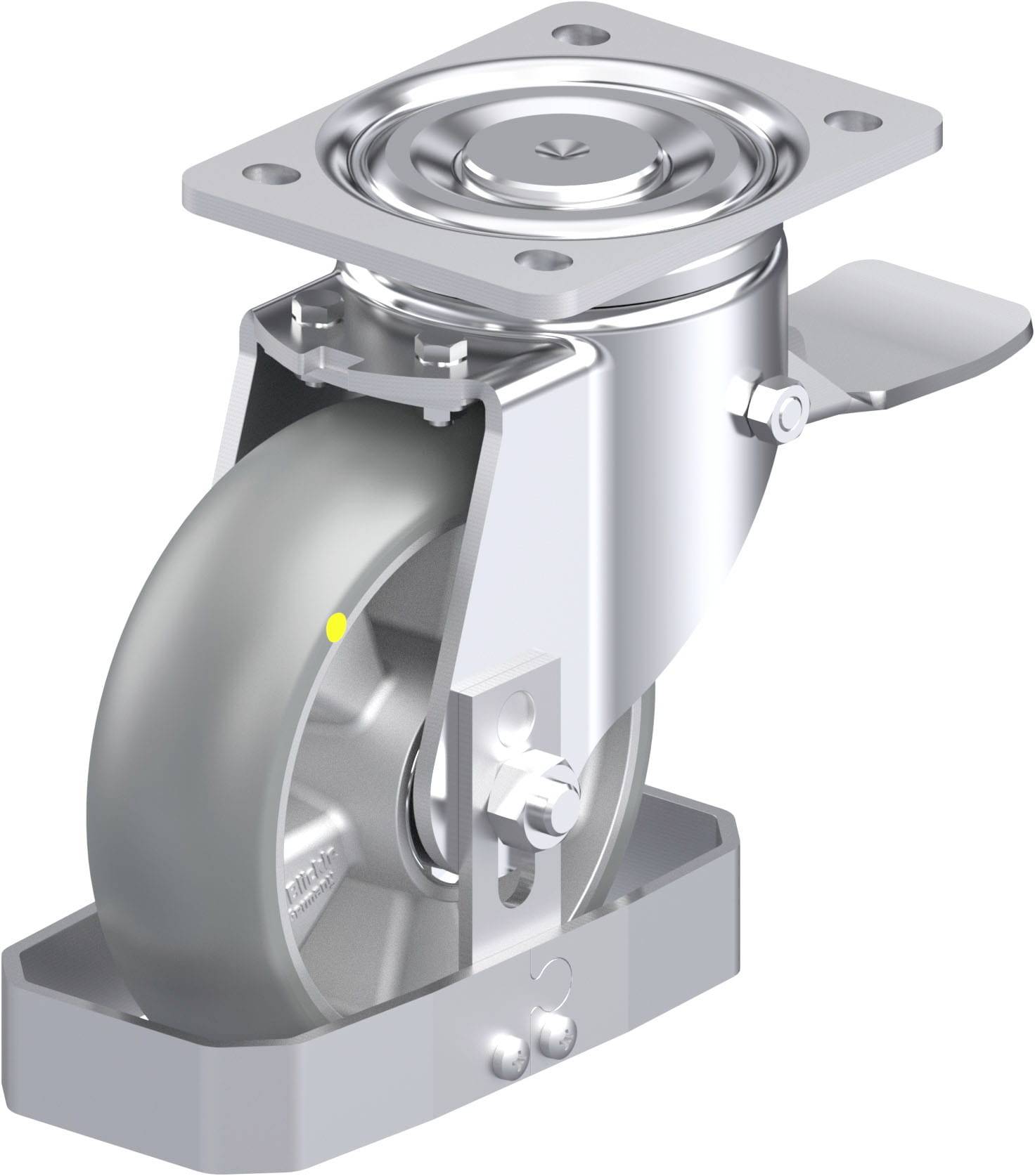 Blickle 939447 LH-ALTH 160K-ST-AS-CO-FS Stahlblech-Lenkrolle Rad-Durchmesser: 160mm Tragfähigkeit (max.): 750kg 1St.