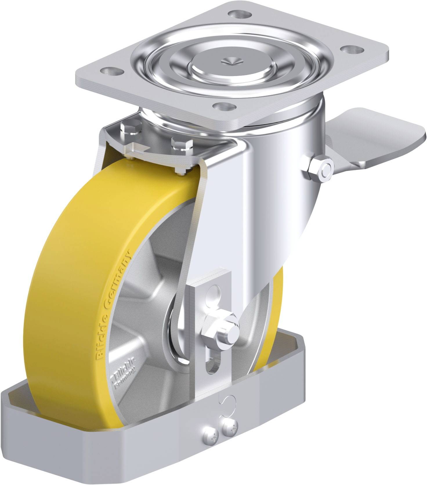 Blickle 434175 LH-ALTH 160K-ST-FS Stahlblech-Lenkrolle Rad-Durchmesser: 160mm Tragfähigkeit (max.): 750kg 1St.