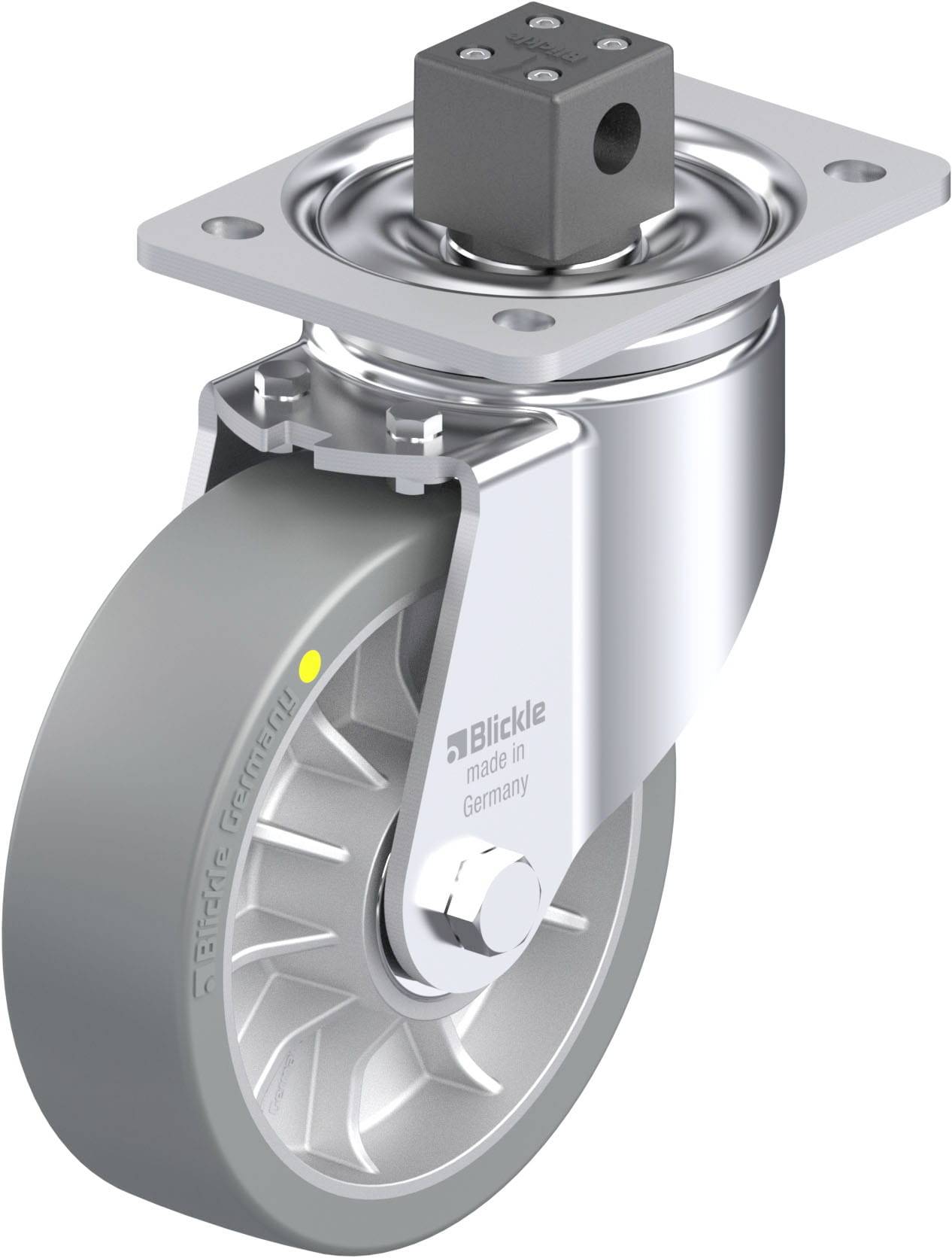 Blickle 936682 LH-ALTH 162K-CS13-AS Stahlblech-Lenkrolle Rad-Durchmesser: 160mm Tragfähigkeit (max.): 900kg 1St.