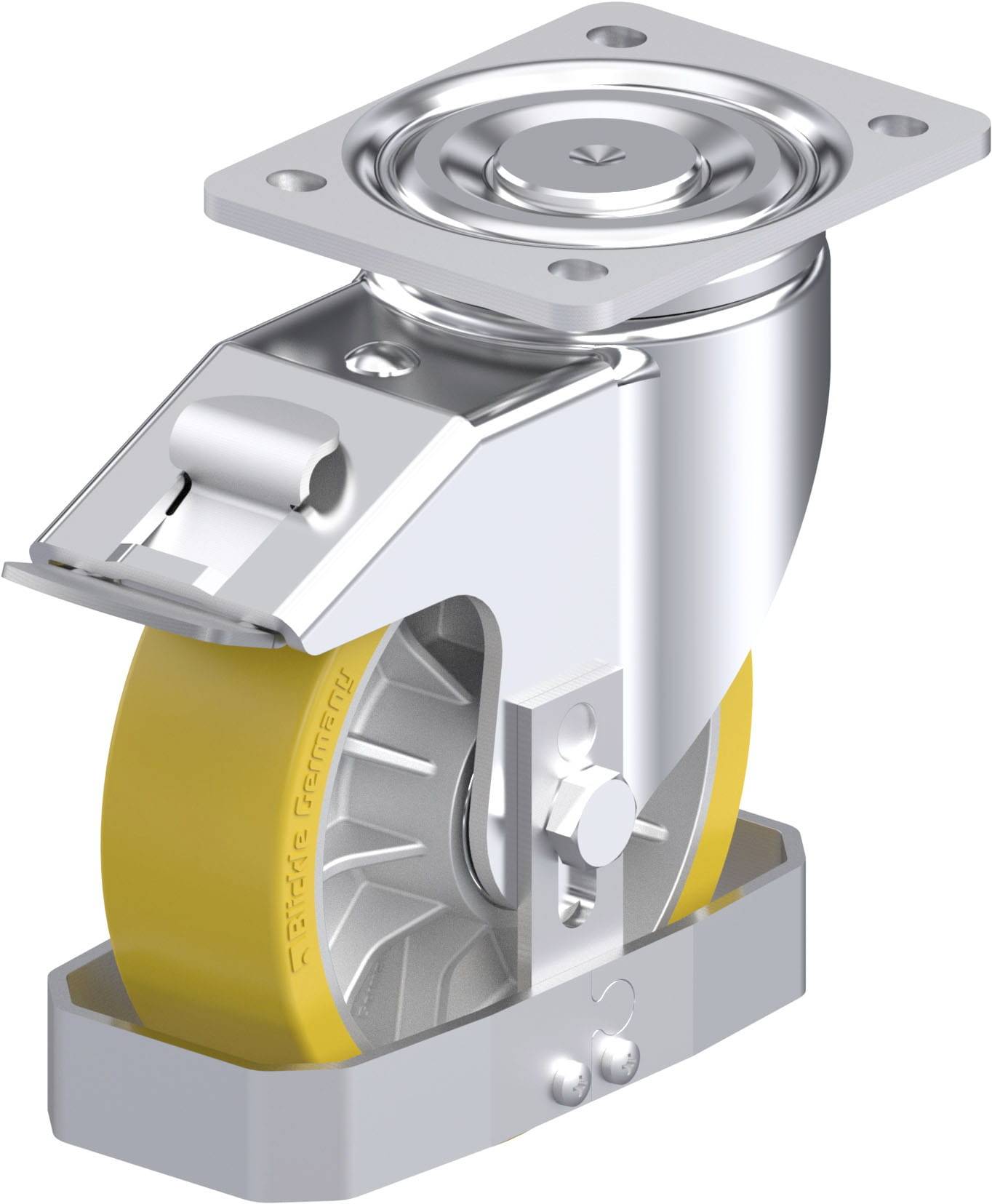 Blickle 939452 LH-ALTH 162K-FI-FS Stahlblech-Lenkrolle Rad-Durchmesser: 160mm Tragfähigkeit (max.): 900kg 1St.