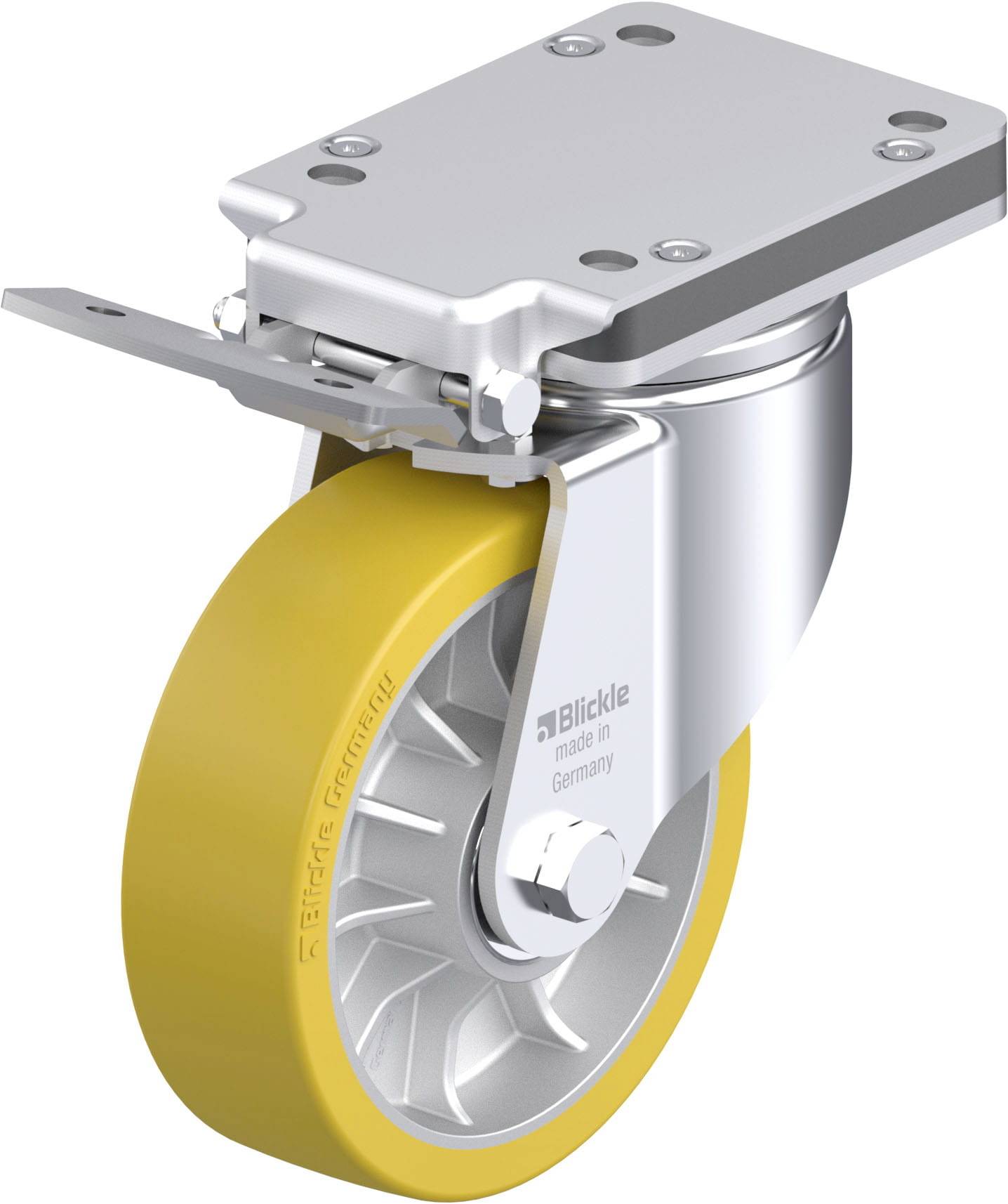 Blickle 936685 LH-ALTH 162K-IS Stahlblech-Lenkrolle Rad-Durchmesser: 160mm Tragfähigkeit (max.): 900kg 1St.