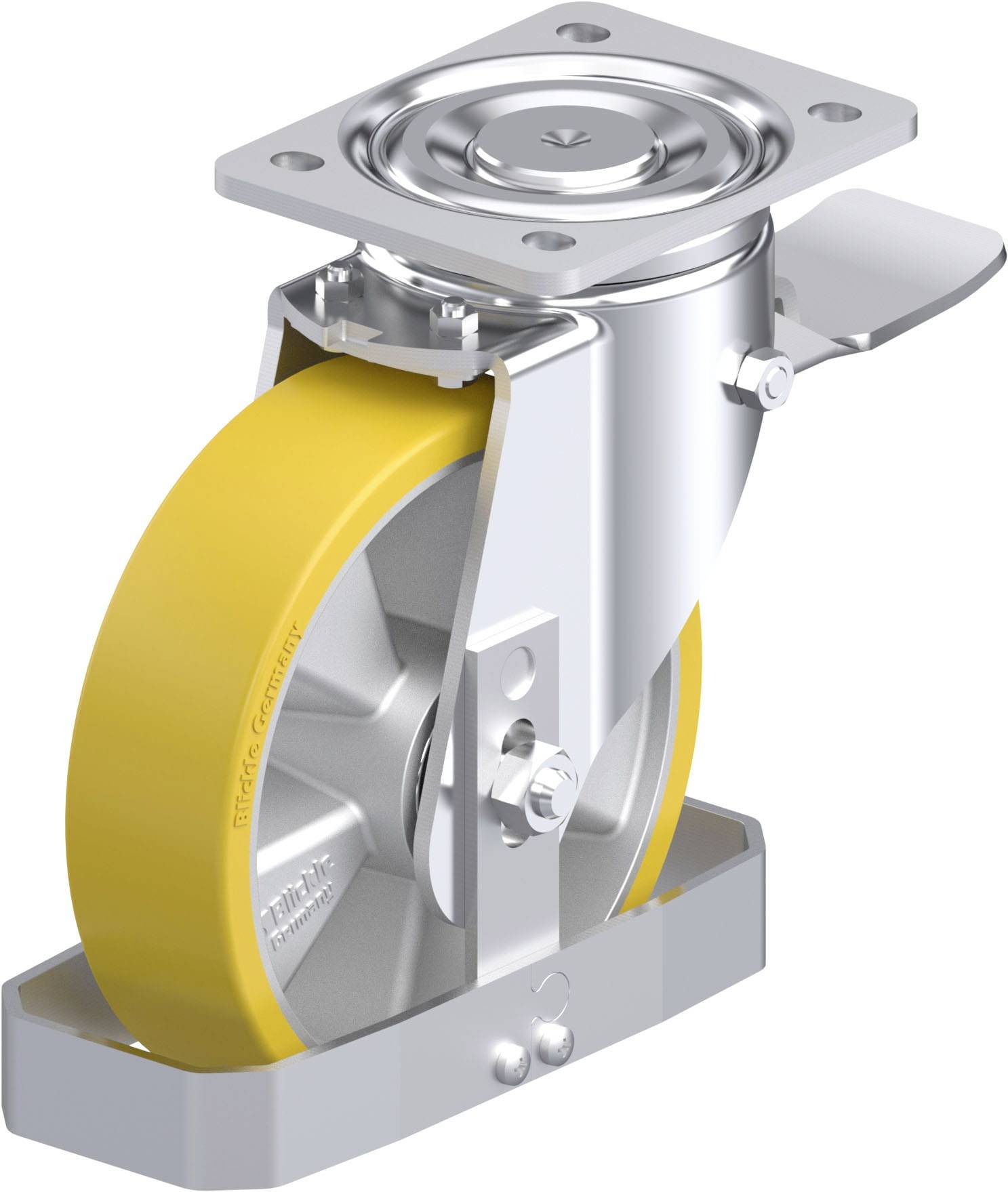 Blickle 939462 LH-ALTH 180K-ST-FS Stahlblech-Lenkrolle Rad-Durchmesser: 180mm Tragfähigkeit (max.): 700kg 1St.