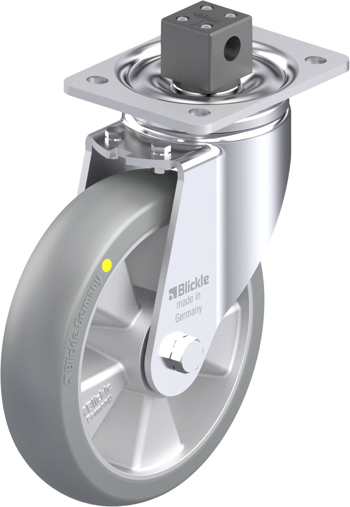 Blickle 936690 LH-ALTH 200K-CS13-AS-CO Stahlblech-Lenkrolle Rad-Durchmesser: 200mm Tragfähigkeit (max.): 800kg 1St.